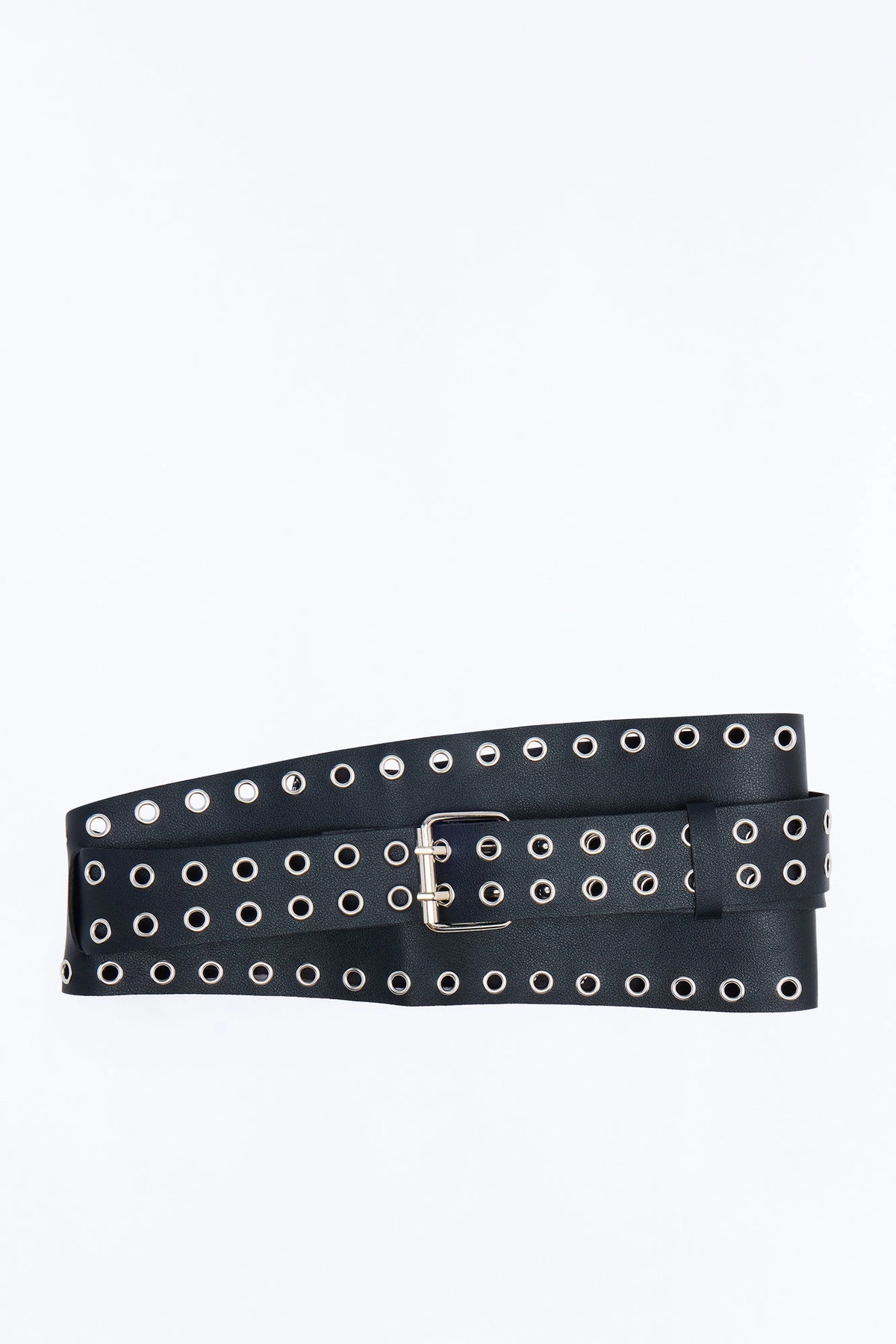 Hold Me Tight Faux Leather Corset Belt - Black — Preto