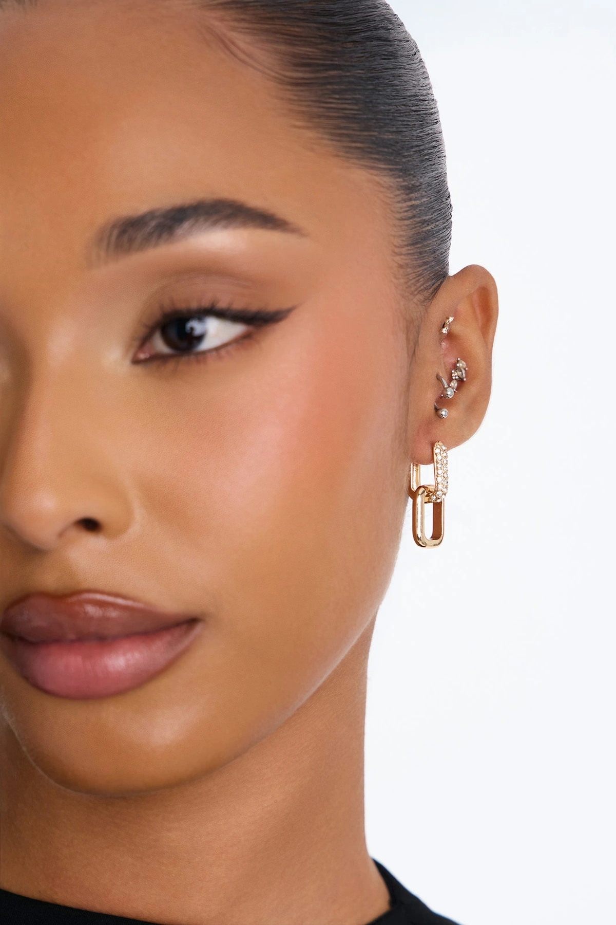 Favorite Trio 3 Pair Multi Earring Set - Gold — Dourado