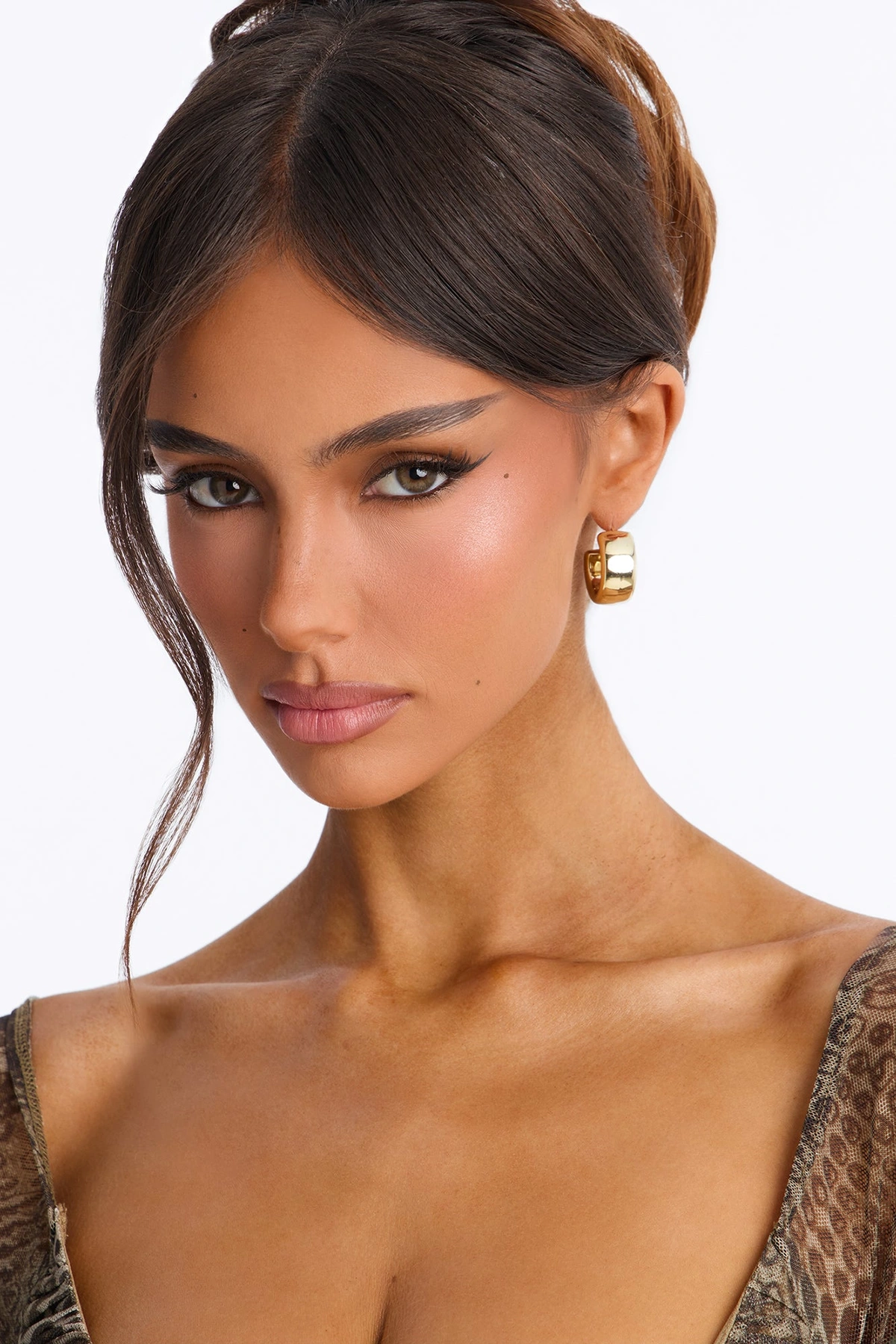 Keep You In The Loop 3 Pair Multi Earring Set - Gold — Dourado