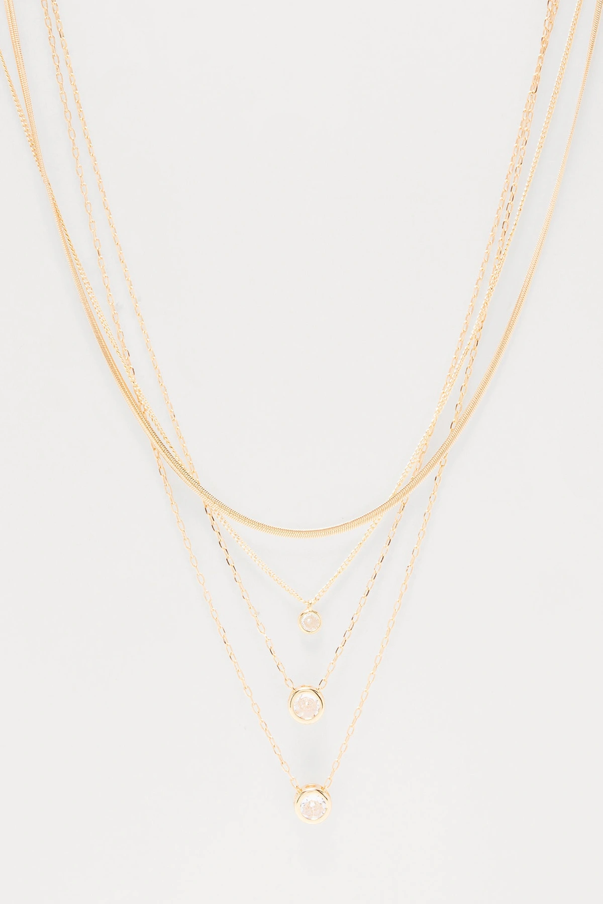 Nancy Layered Necklace - Gold — Dourado