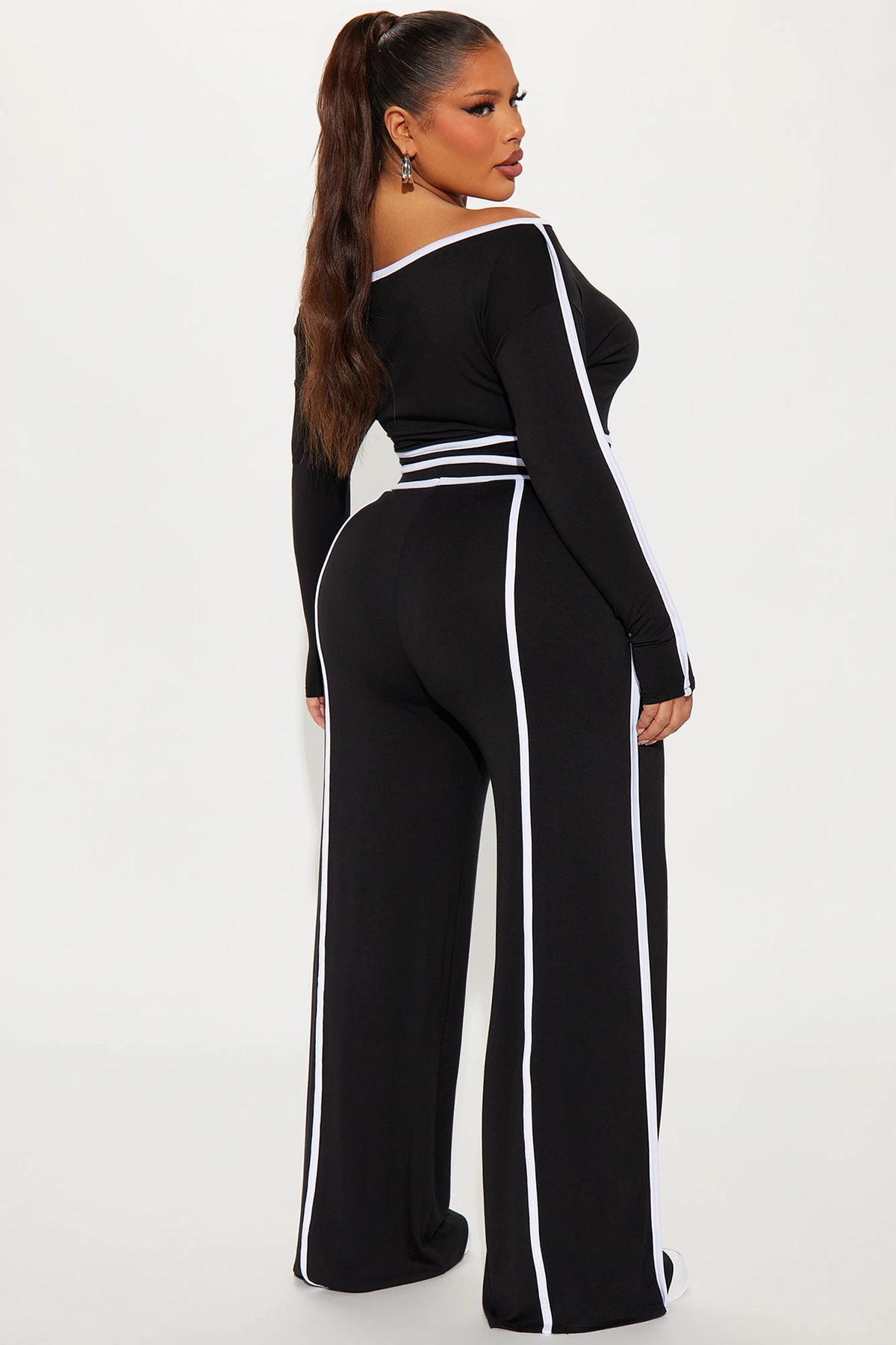 Sporty Moment Pant Set - Black — Preto