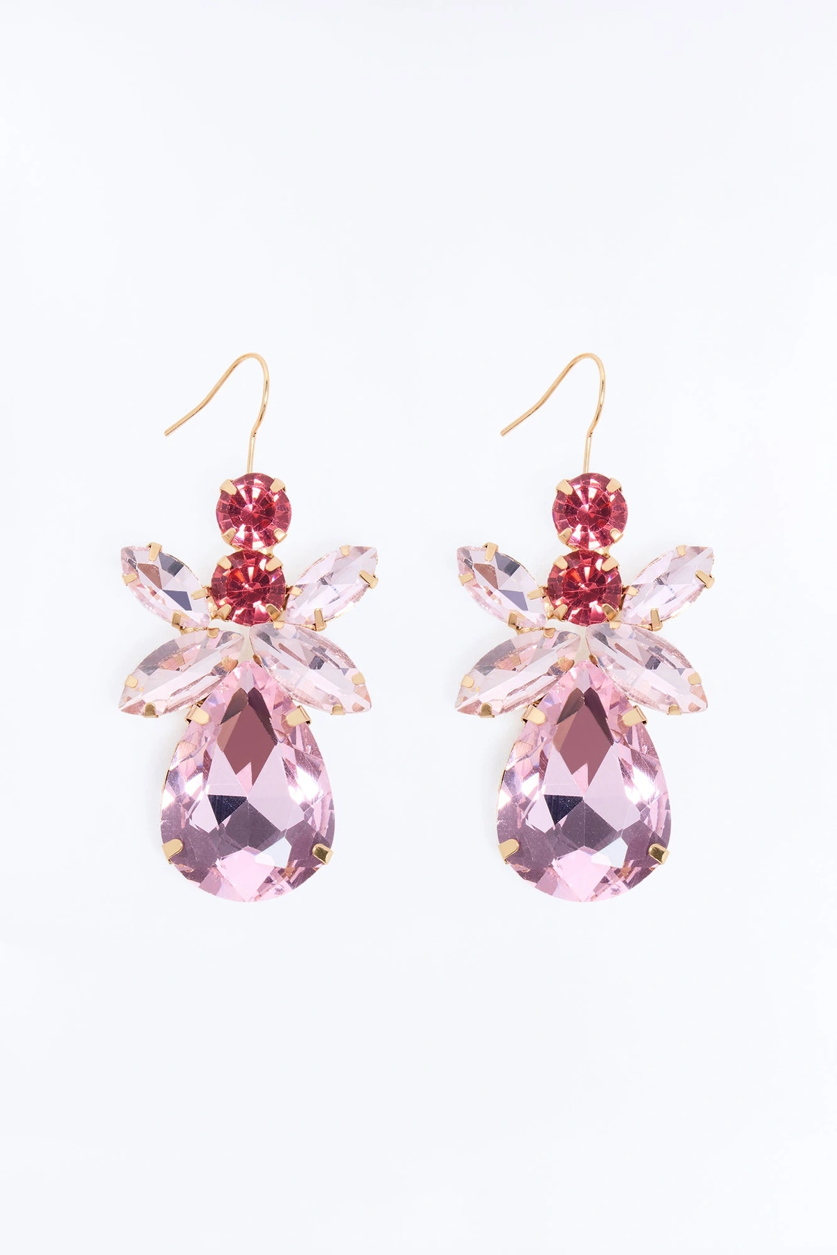 We Have Spark Jeweled Earrings - Pink — Rosa