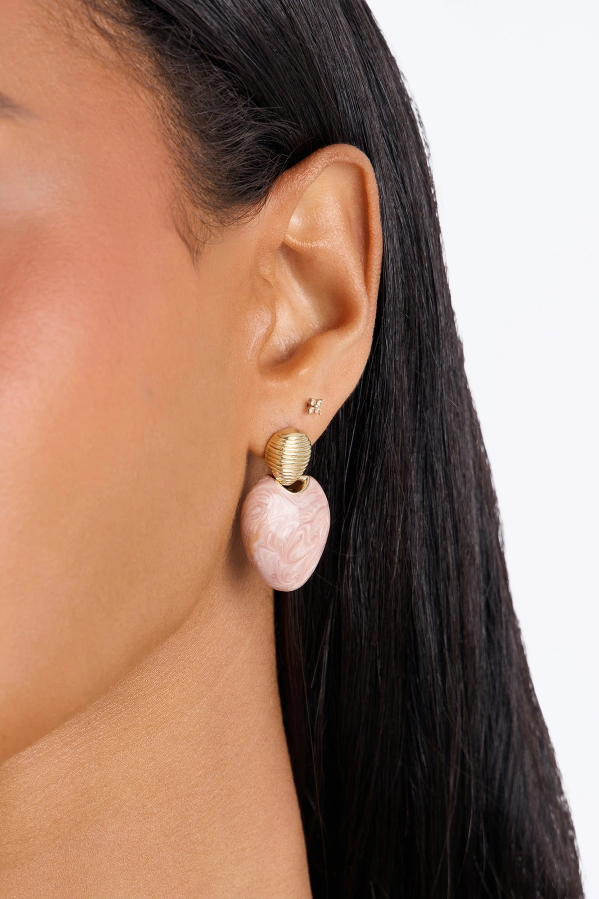 Sugar Rose Drop Earrings - Pink — Rosa