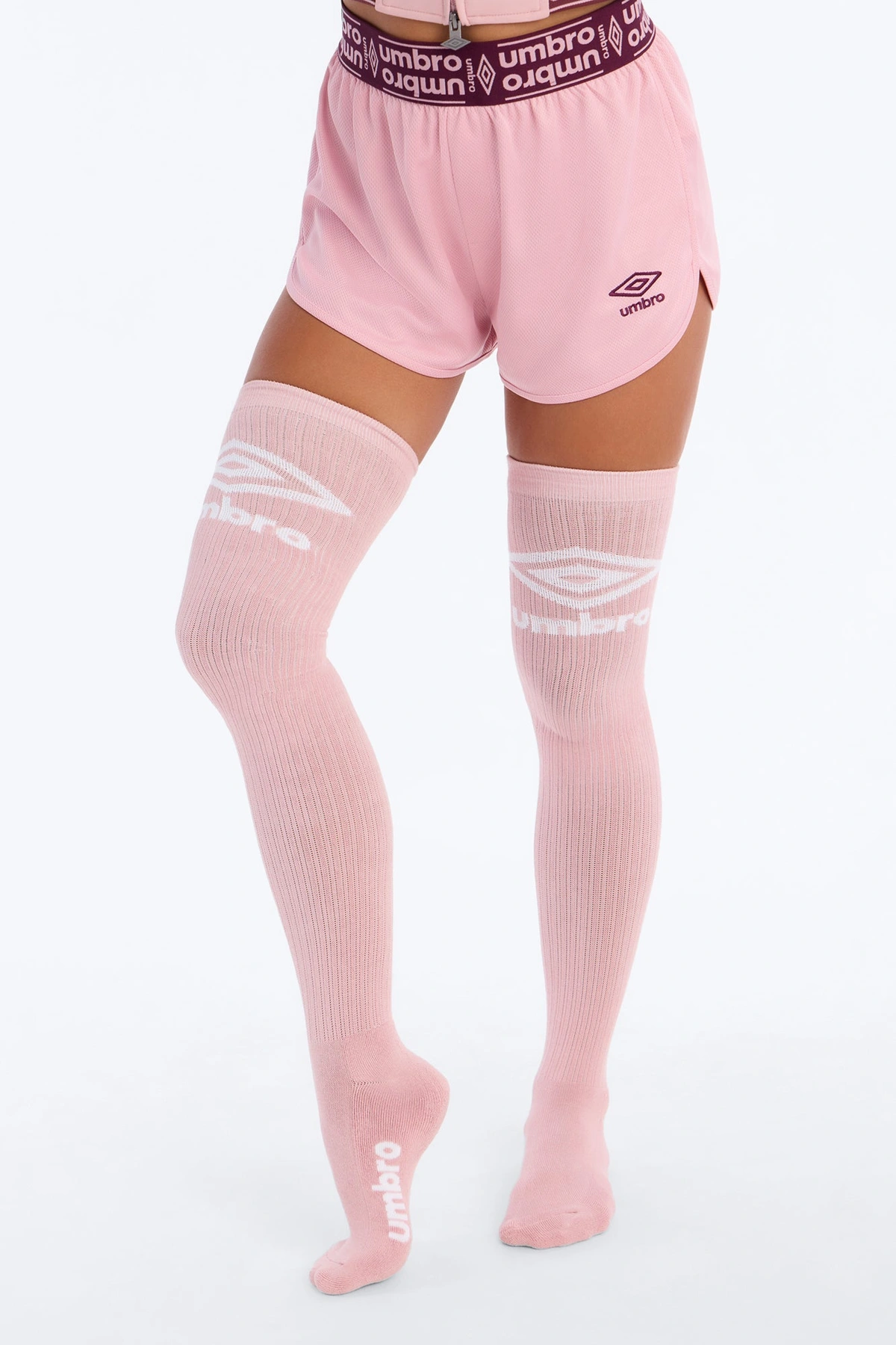 Umbro Womens Tall Crew Sock - Pink — Rosa