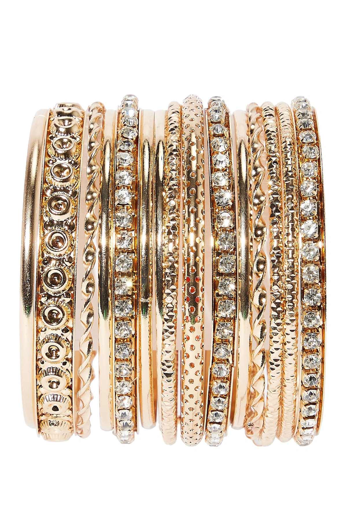 Summer Baby 14 Piece Bangle Set - Gold — Dourado