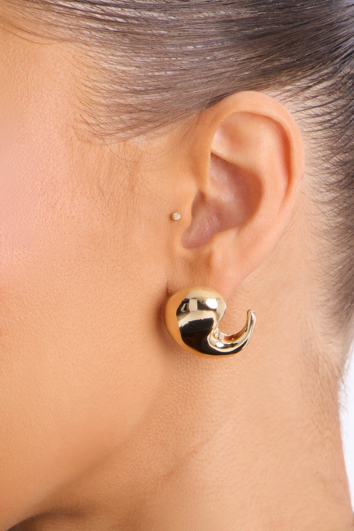 Head In The Clouds Earrings - Gold — Dourado