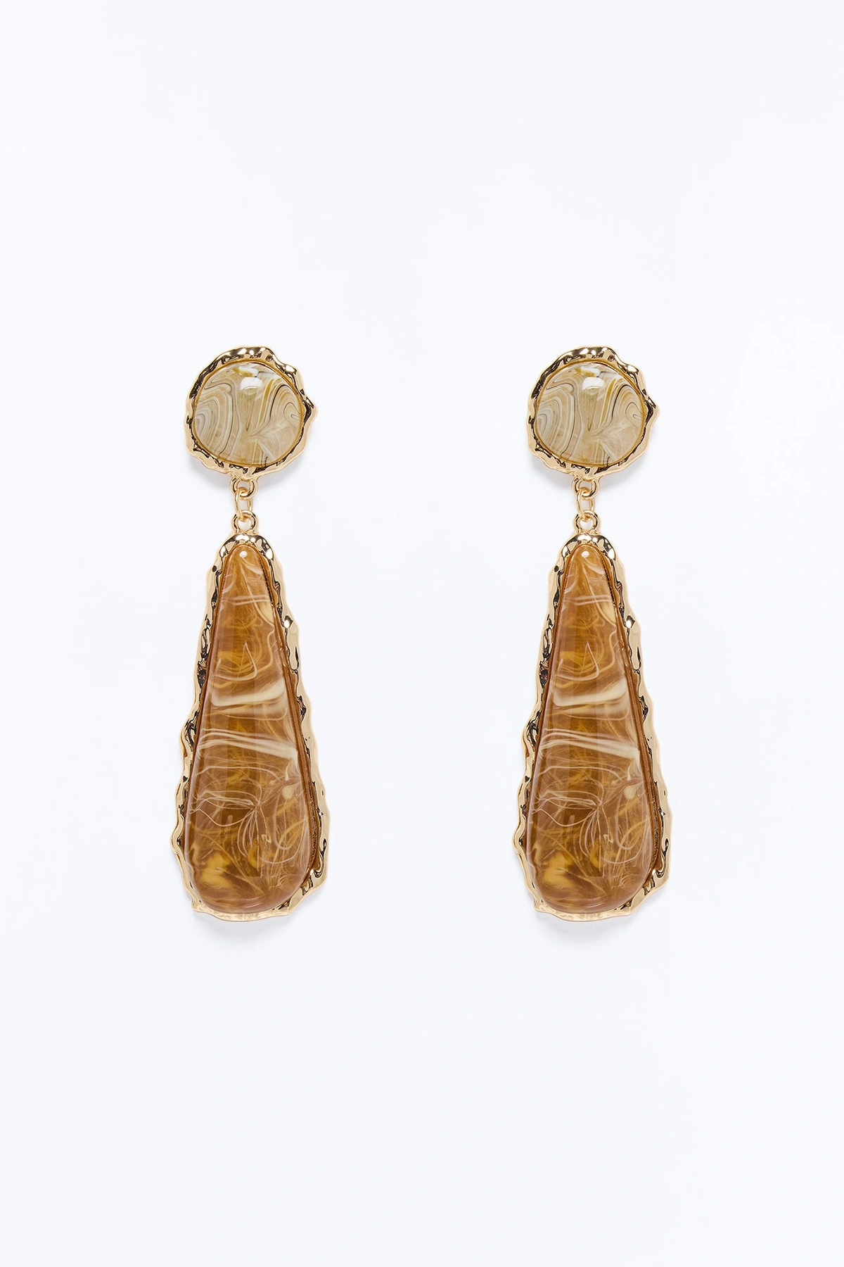 Terra Spark Drop Earrings - Brown/combo — Castanho/combinação