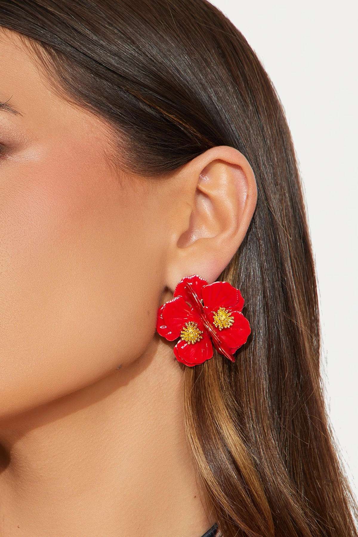 Fiercer Petals Earrings - Red — Vermelho