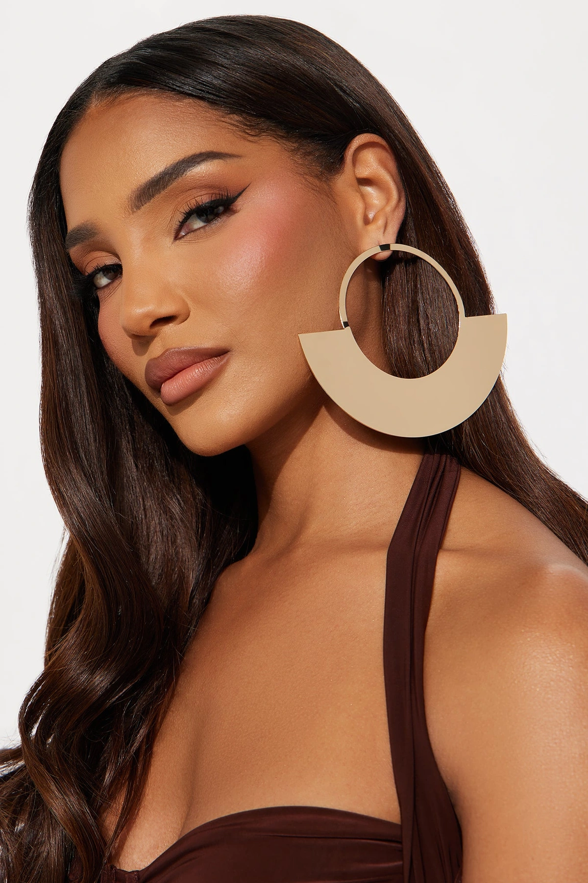 Enlightened Hoop Earrings - Gold — Dourado