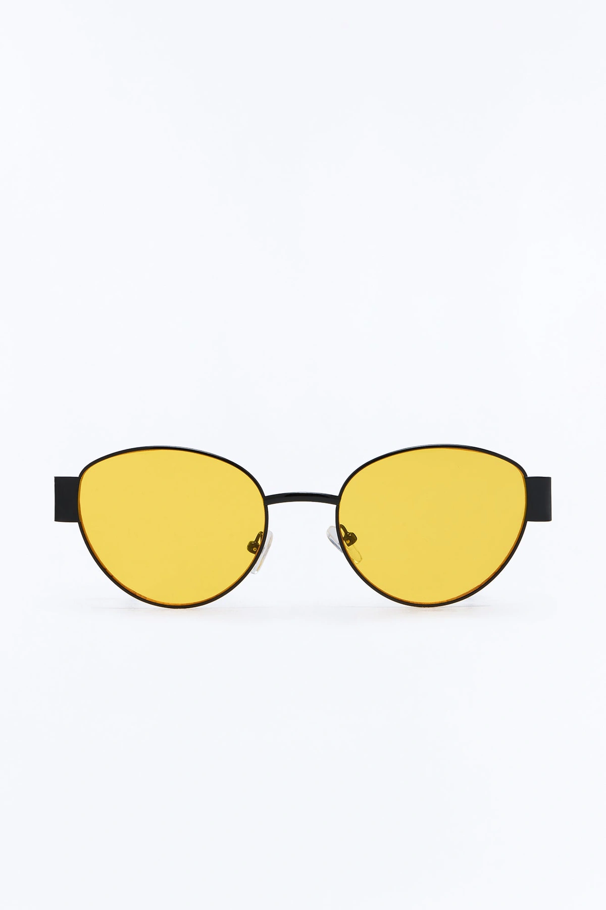 Latte Sipping Sunglasses - Black/Yellow — Preto/Amarelo