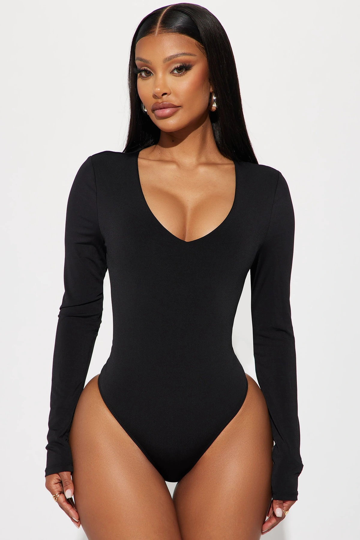 Obsessed With Me Bodysuit - Black — Preto