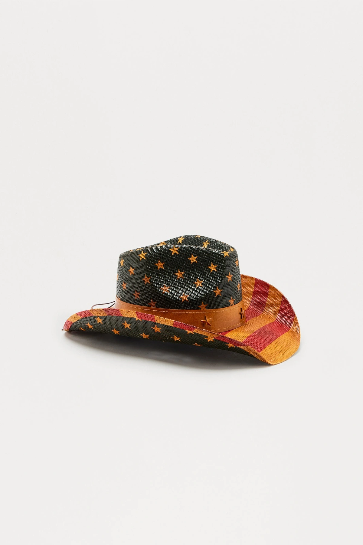 Cue The Fireworks Cowboy Hat - Red/combo — Vermelho/combinação