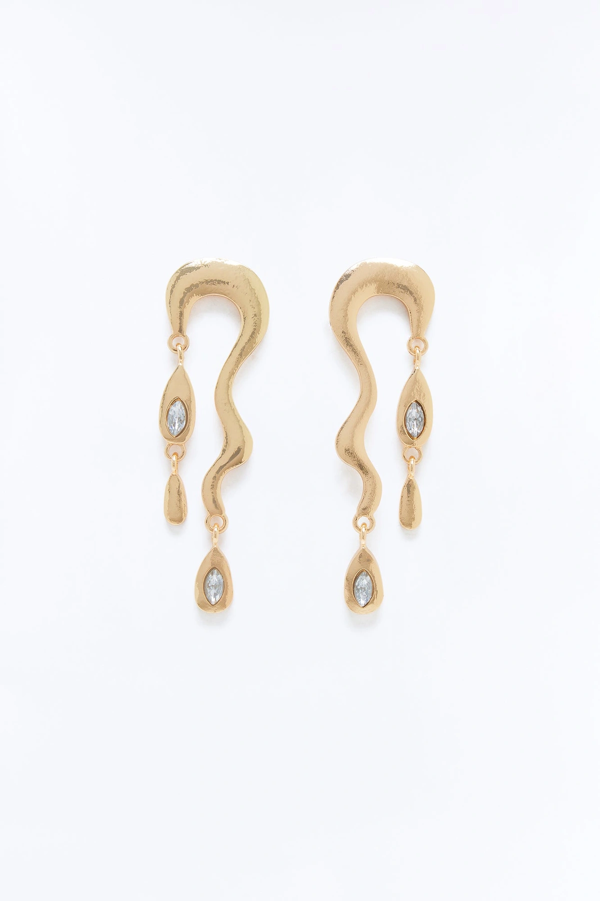 Glistening Water Earrings - Gold — Dourado