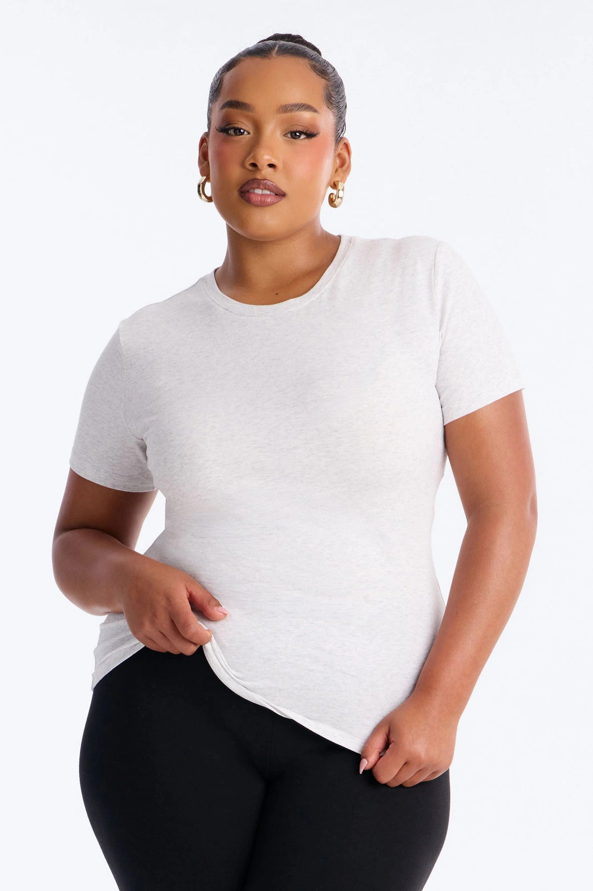 My Everyday Crew Neck Tee - Oatmeal — Aveia