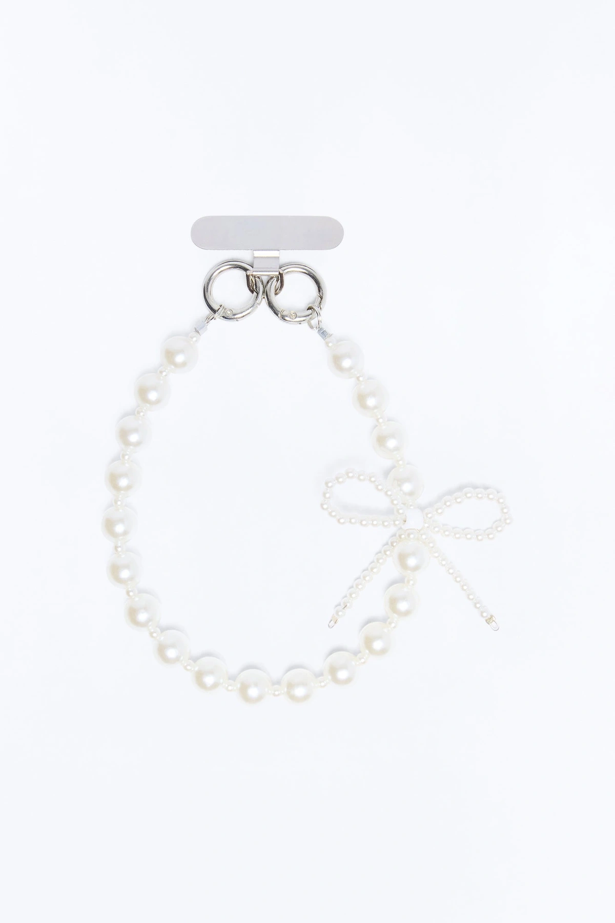 Bow Me Away Pearl Phone Wristlet - Ivory — Marfim