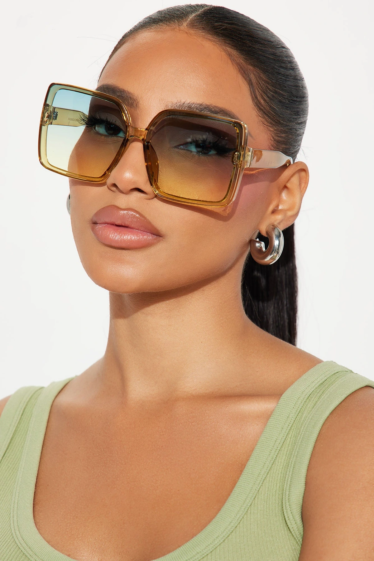 Cocktail Girly Sunglasses - Green/combo — Verde/combinação