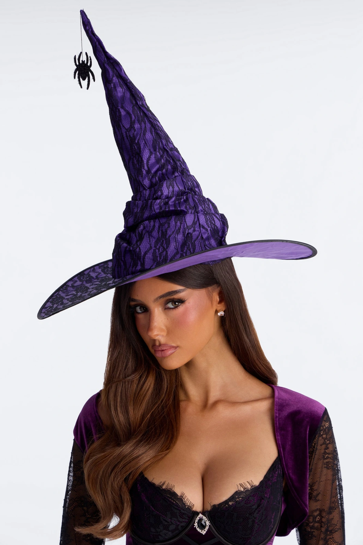 Hex Appeal 3 Piece Costume Set - Black/Purple — Preto/Roxo
