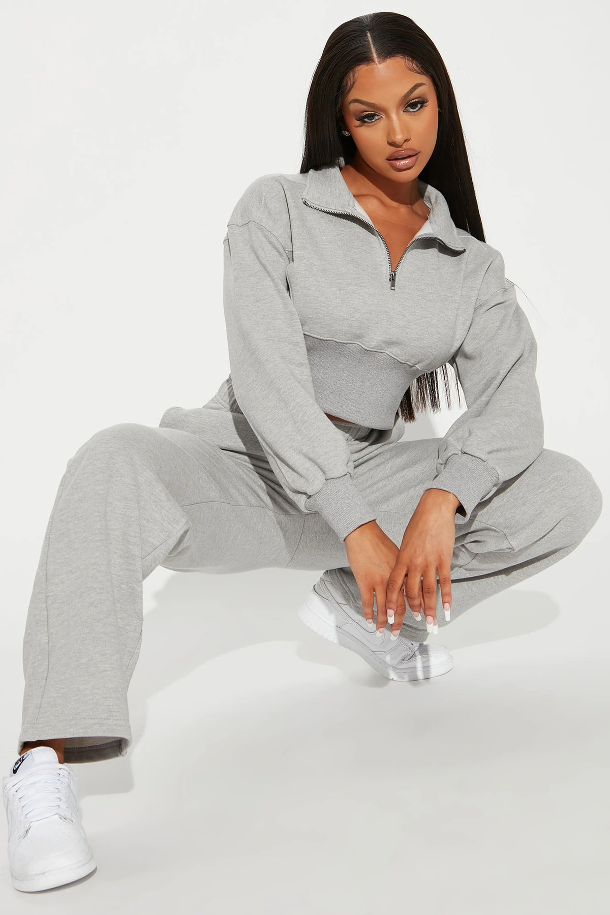 Its Always Casual Pant Set - Grey — Cinzento
