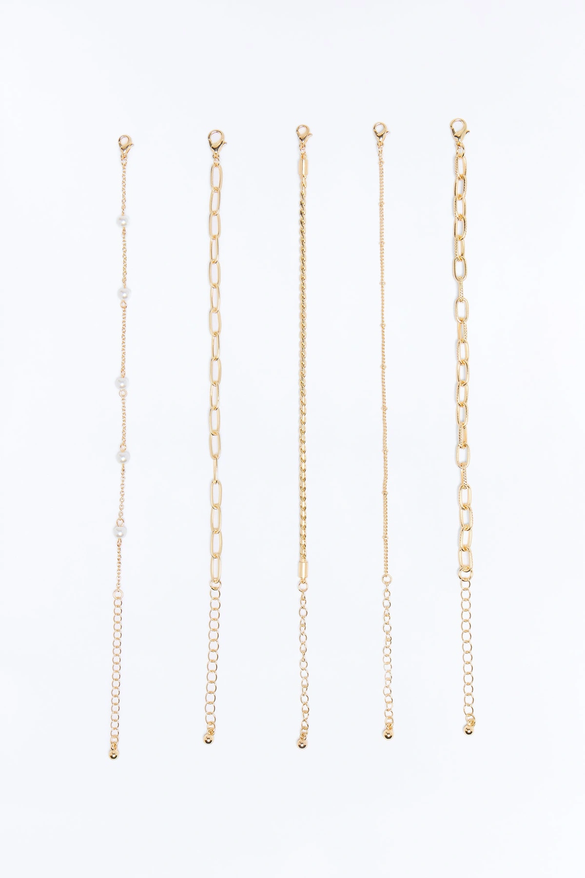 Brunch And Bubbly 5 Piece Bracelet Set - Gold — Dourado