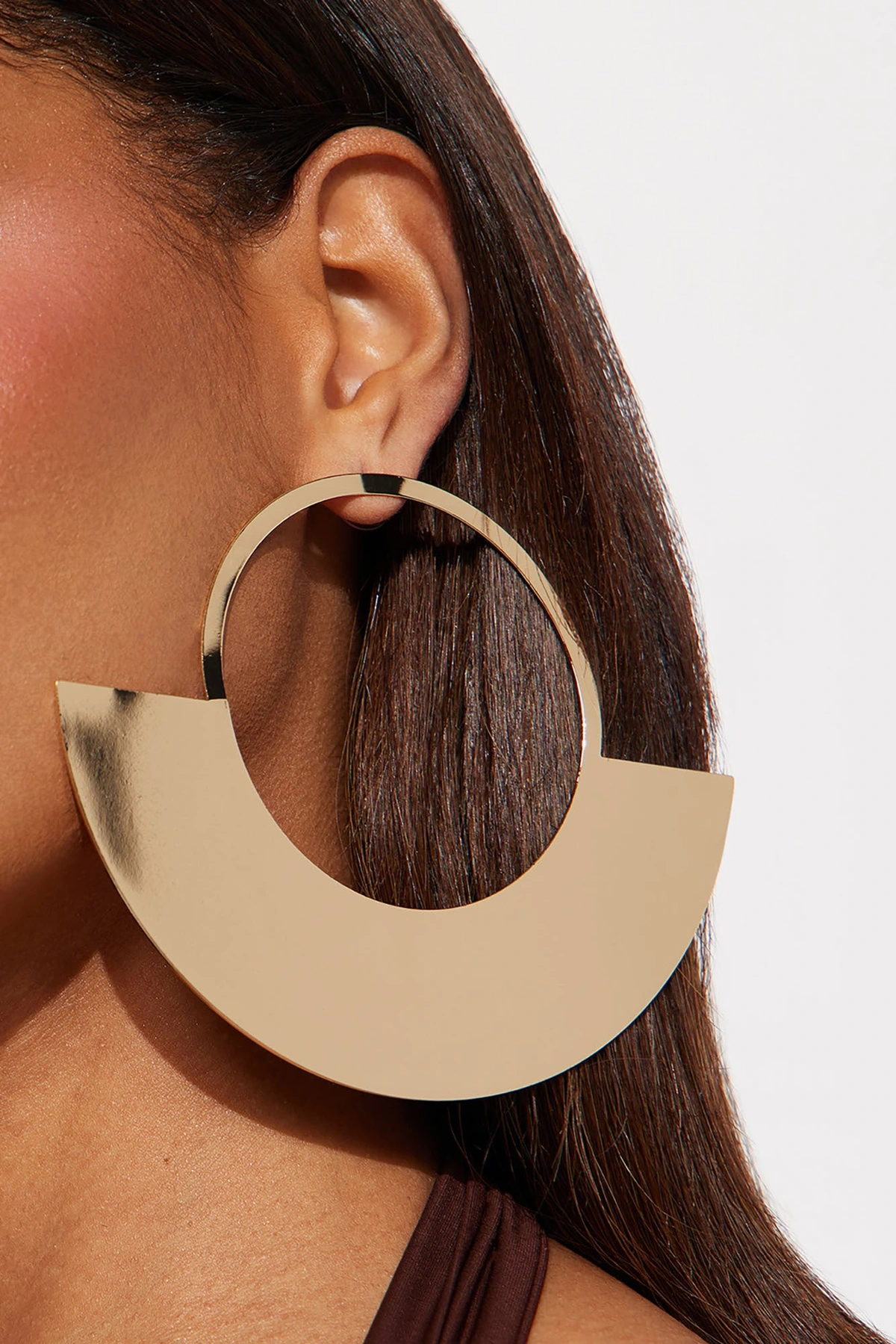 Enlightened Hoop Earrings - Gold — Dourado