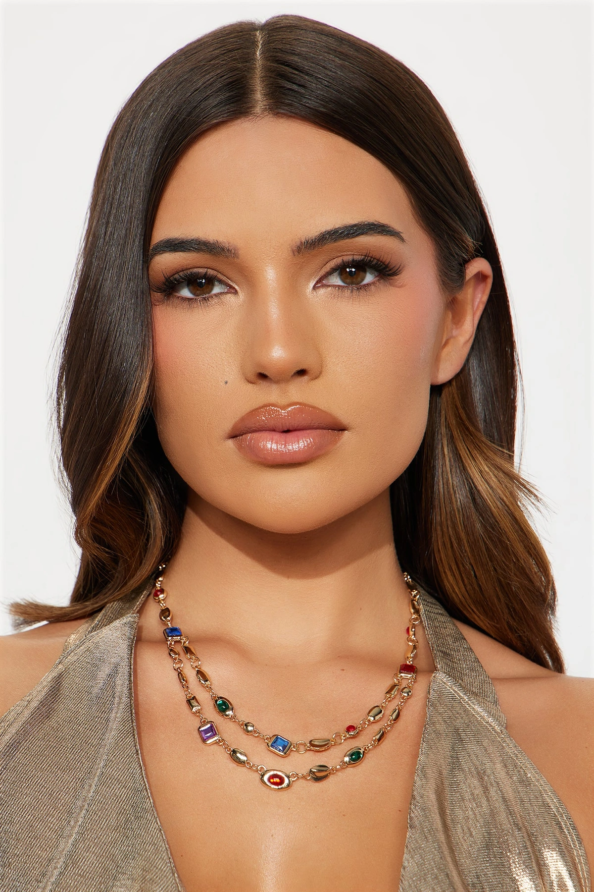 The Truest Gem Layered Necklace - Gold — Dourado