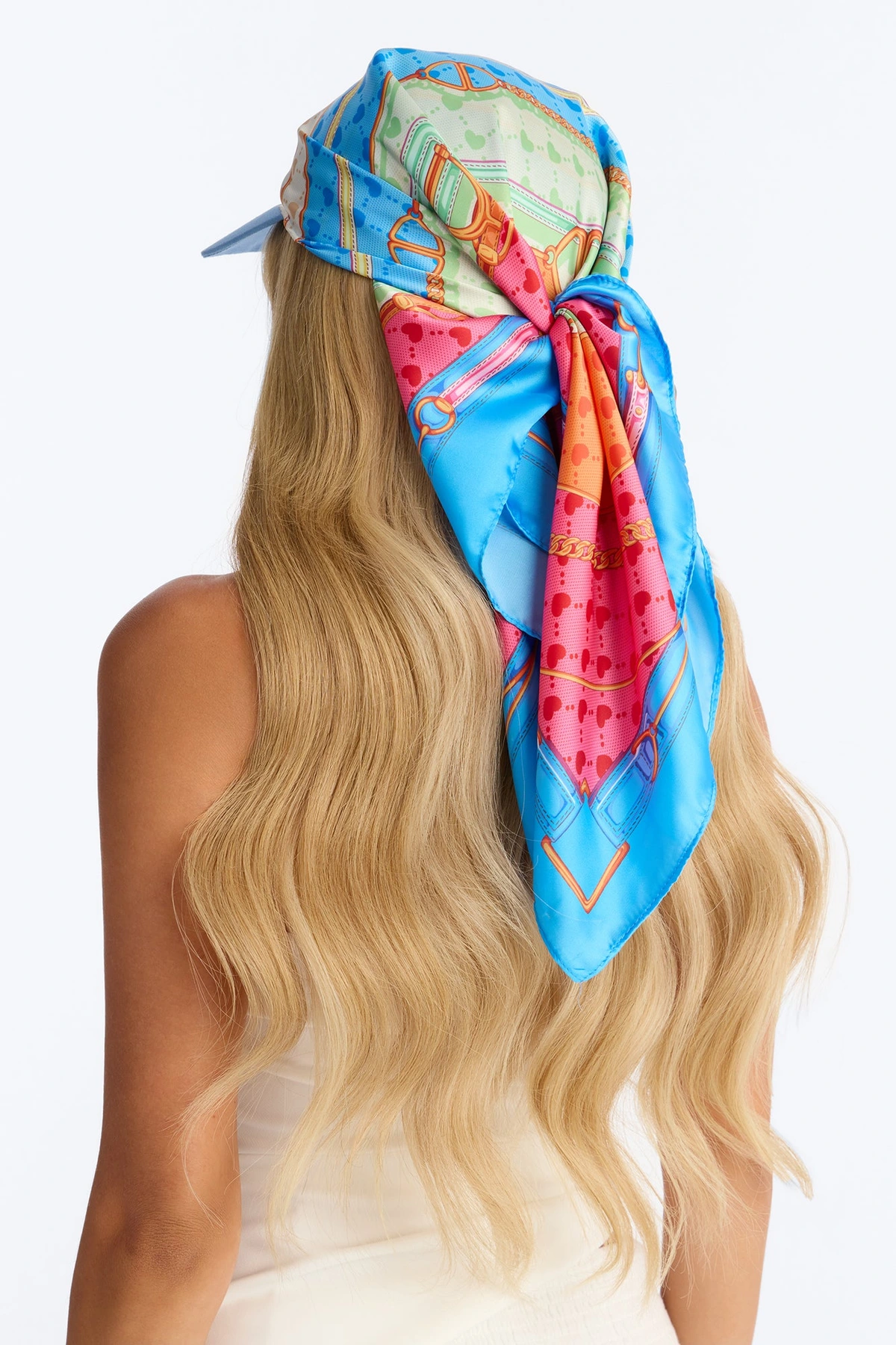 Waves And Breeze Visor And Head Wrap - Blue/combo — Azul/combinação