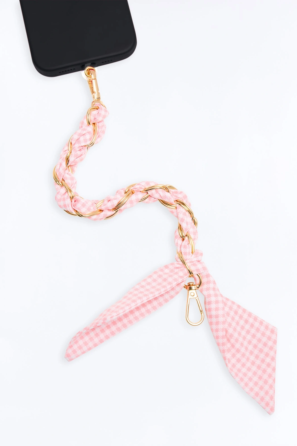 Picnic Date Phone Scarf Wristlet - Red/White — Vermelho/Branco