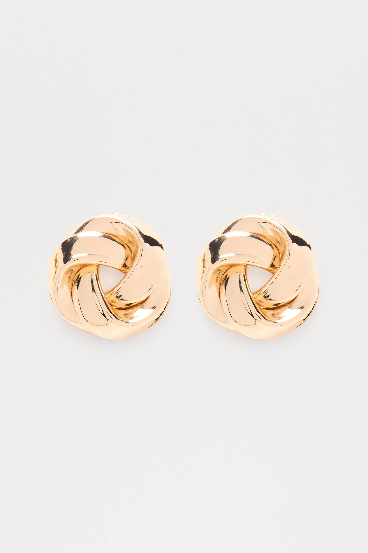 Interloop Hardware Earrings - Gold — Dourado