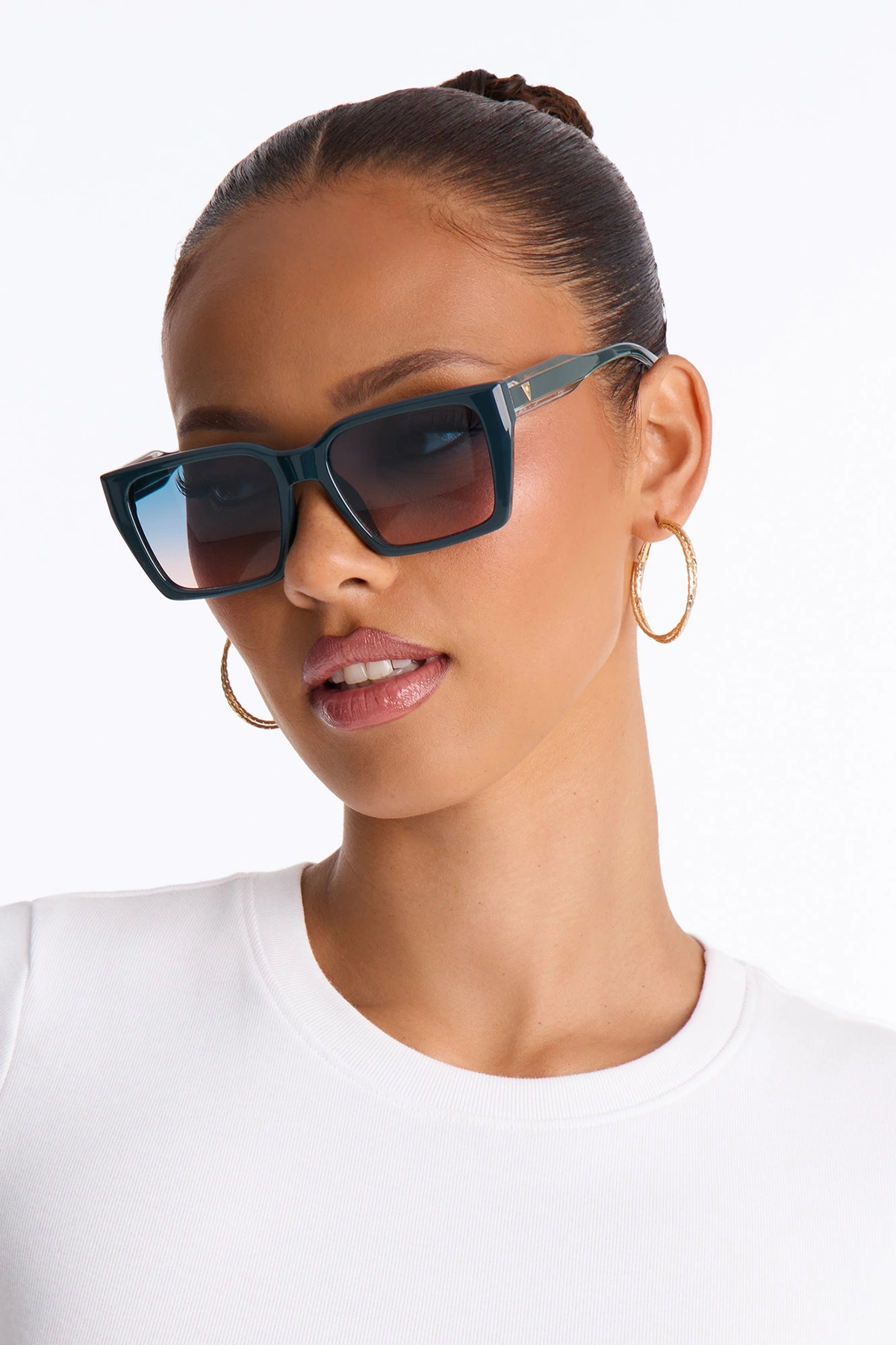 Pretty Chaos Sunglasses - Teal — Verde-petróleo