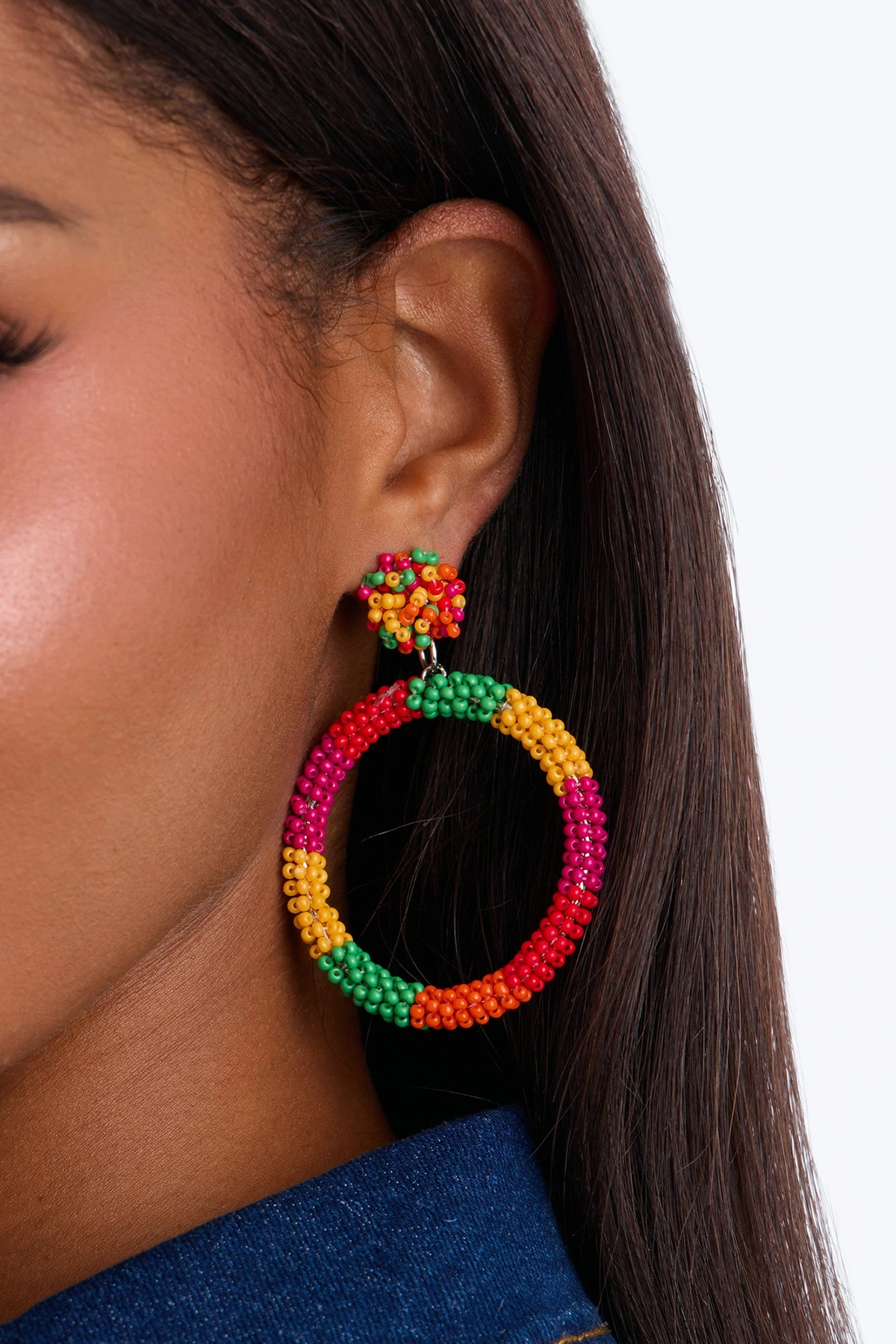 Love The Vibes Drop Earrings - Multi Color — Multicolor