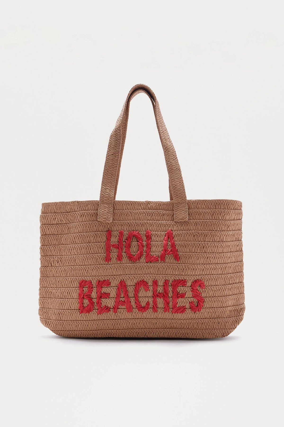 Hola Beaches Tote Bag - Tan — Castanho-claro