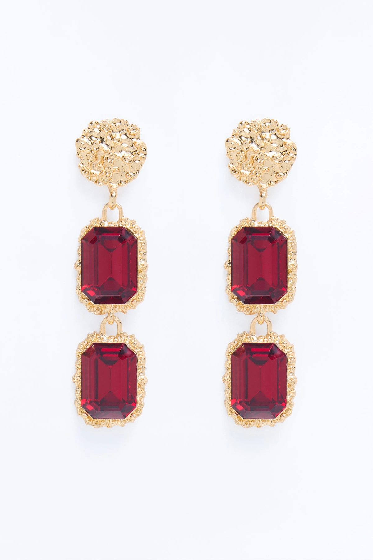 Let's Talk About It Earrings - Burgundy/combo — Bordô/combinação