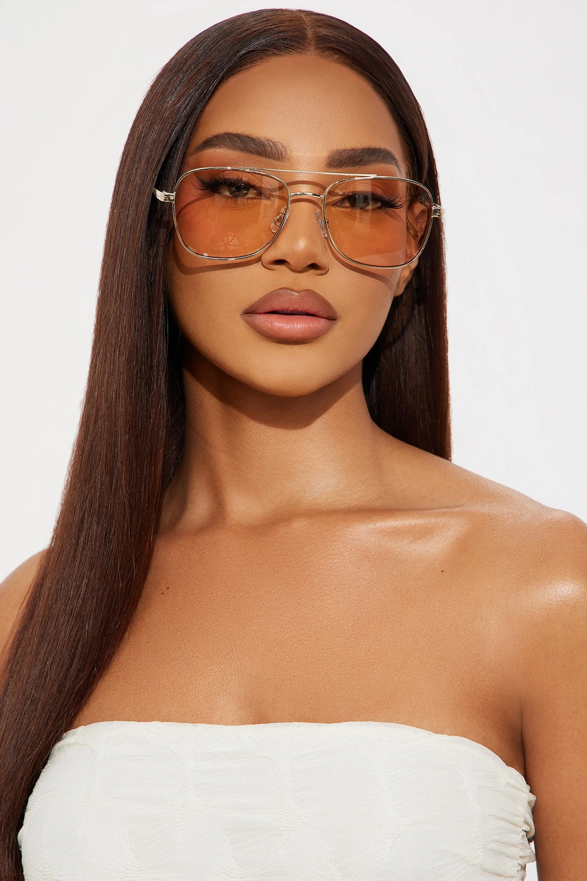 Sweetest Gem Sunglasses - Nude — Nude