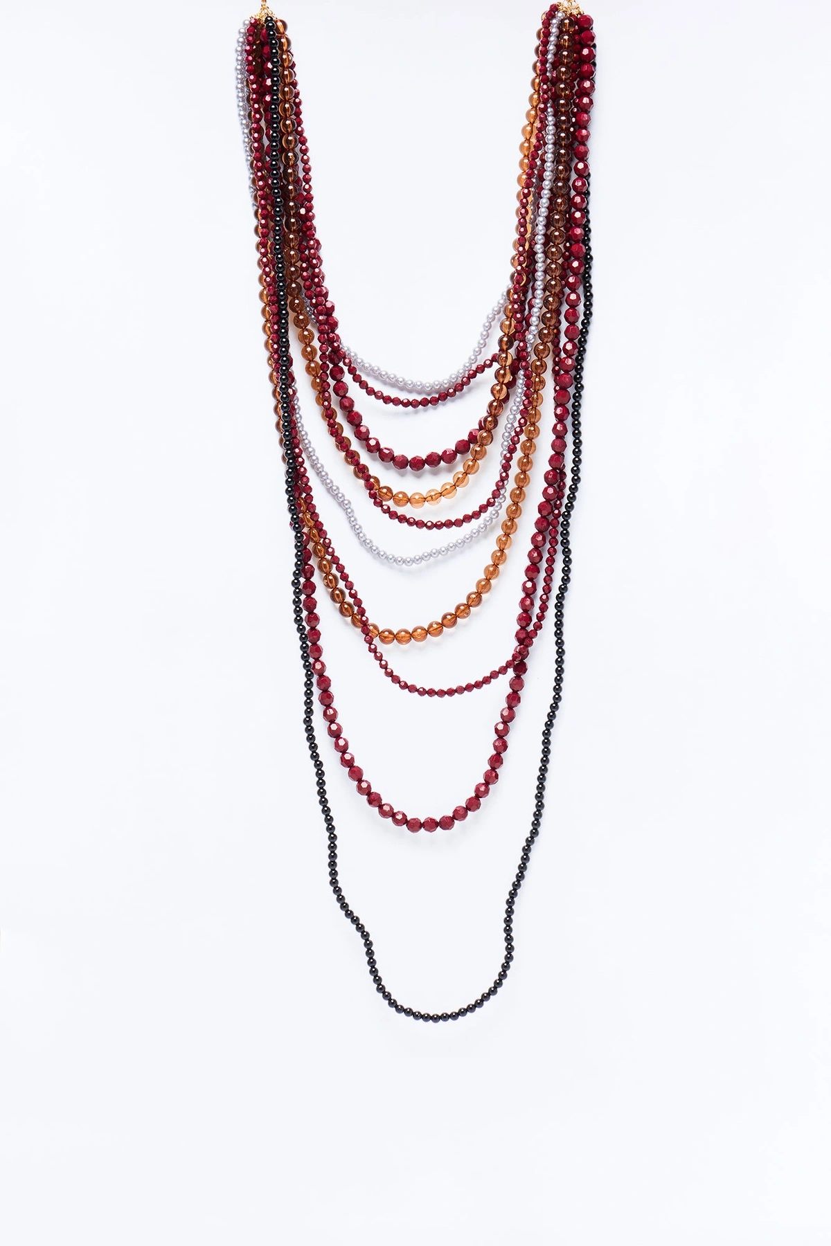 Costa Rica Diva Beaded Layered Necklace - Multi Color — Multicolor