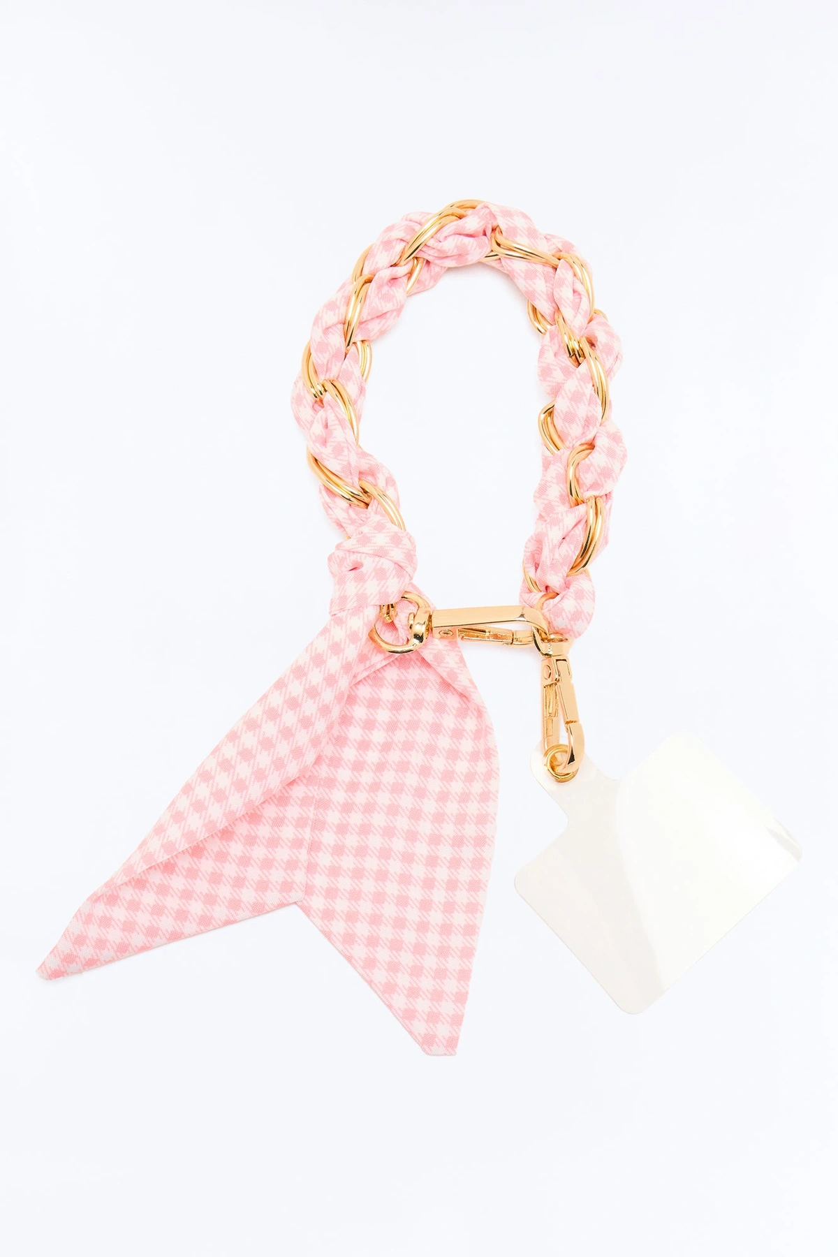 Picnic Date Phone Scarf Wristlet - Red/White — Vermelho/Branco