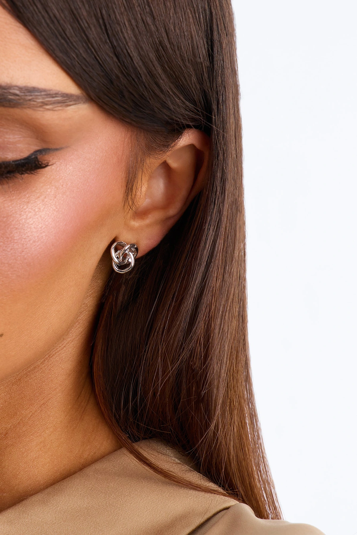 You Could Never Stud Earrings - Silver — Prateado