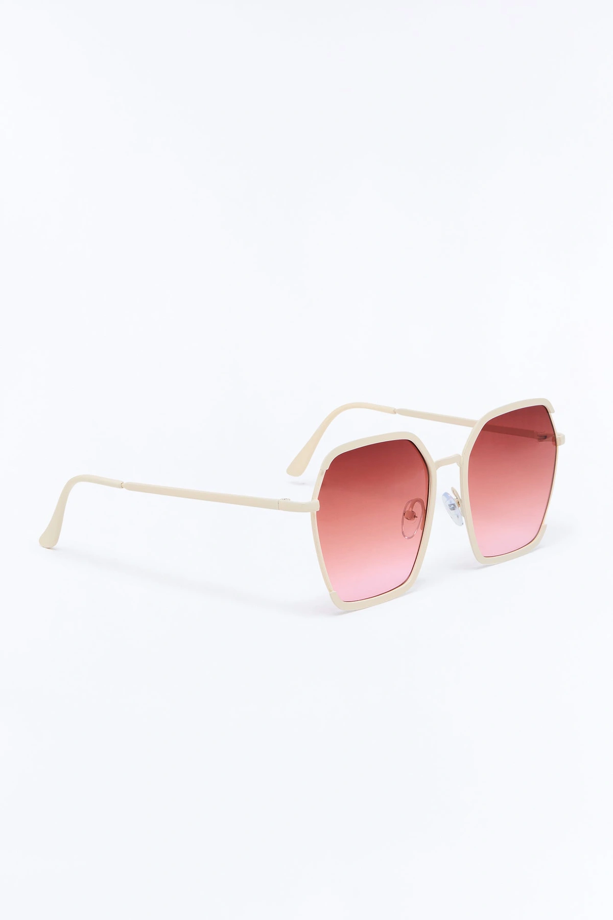 Sunset Fade Sunglasses - White/Pink — Branco/Rosa
