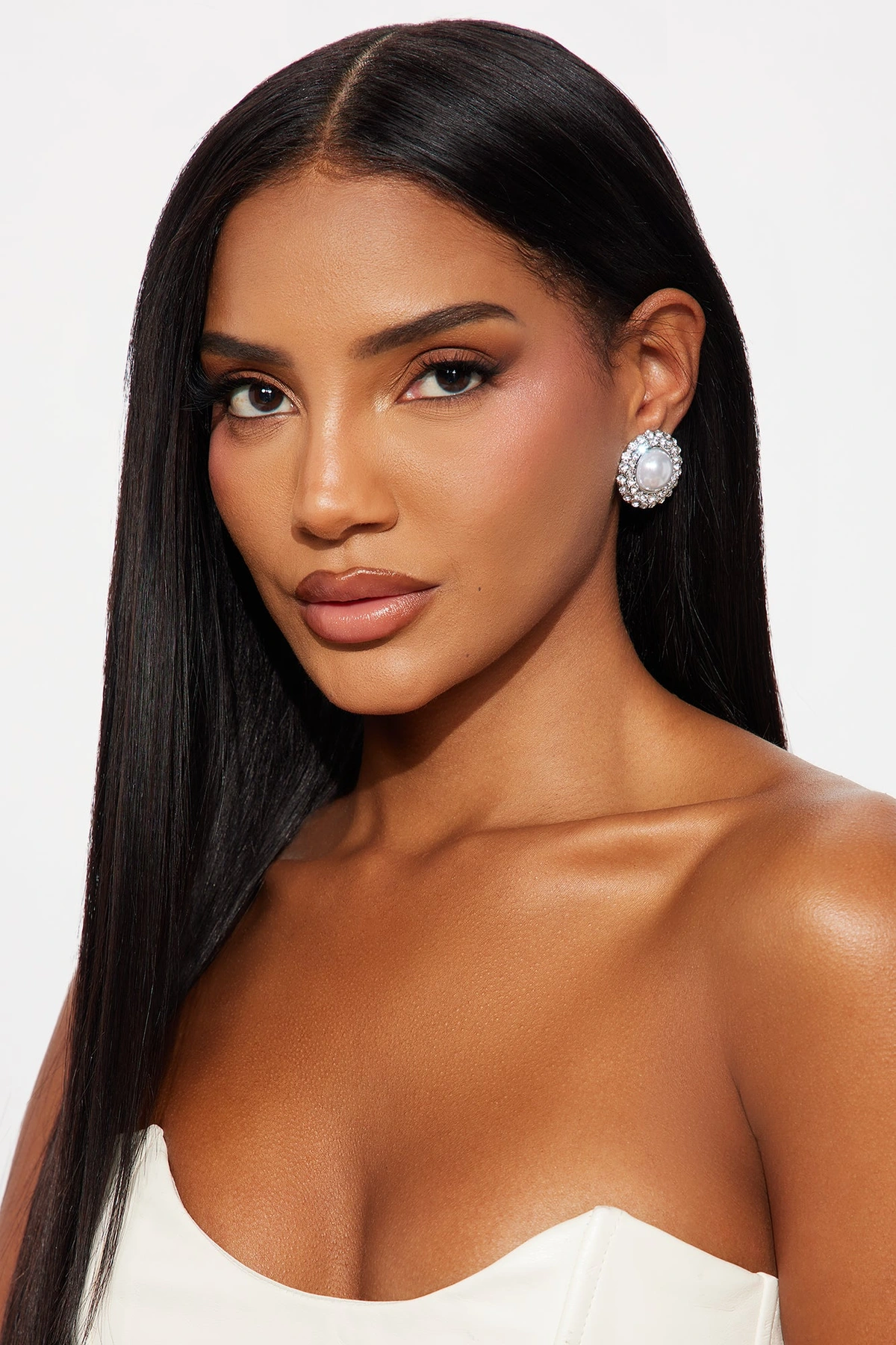 Princess Treatment Pearl Statement Earrings - Silver — Prateado