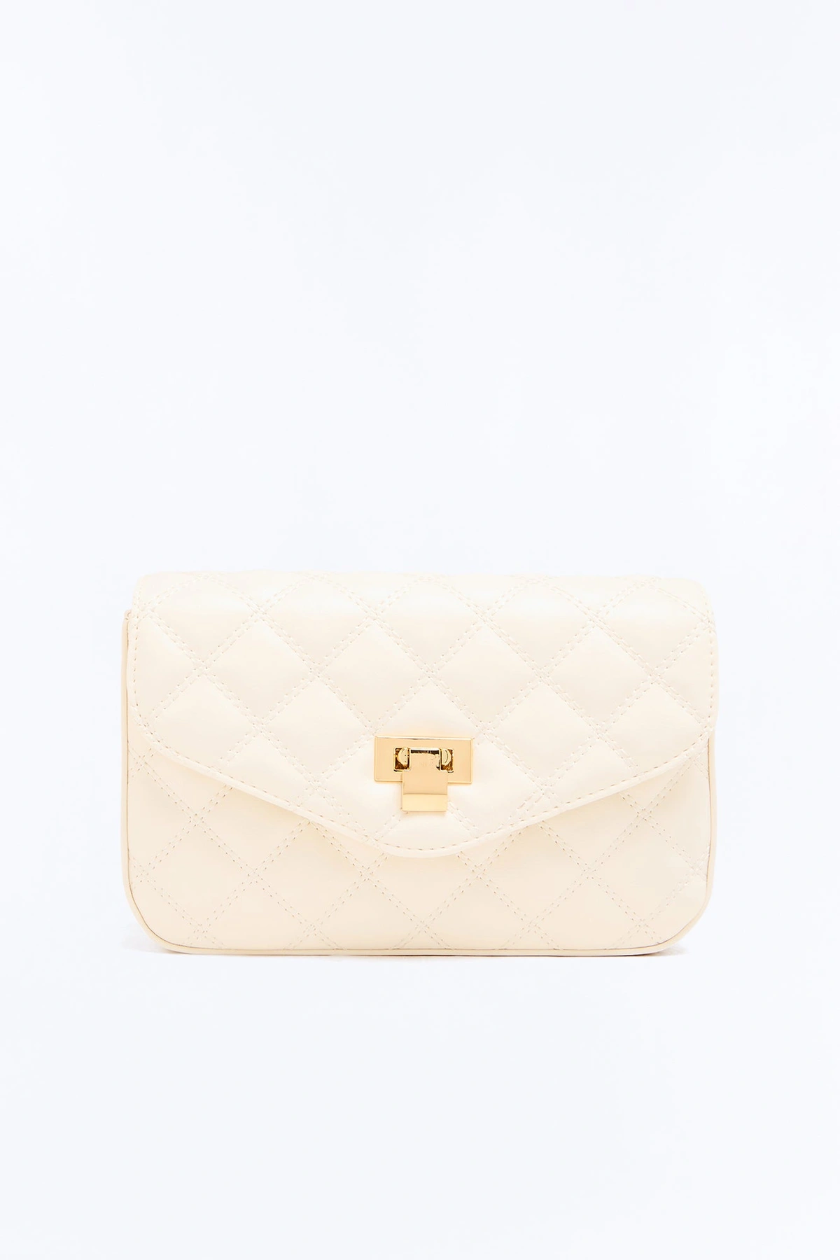 Morning Class Faux Leather Crossbody - Ivory — Marfim