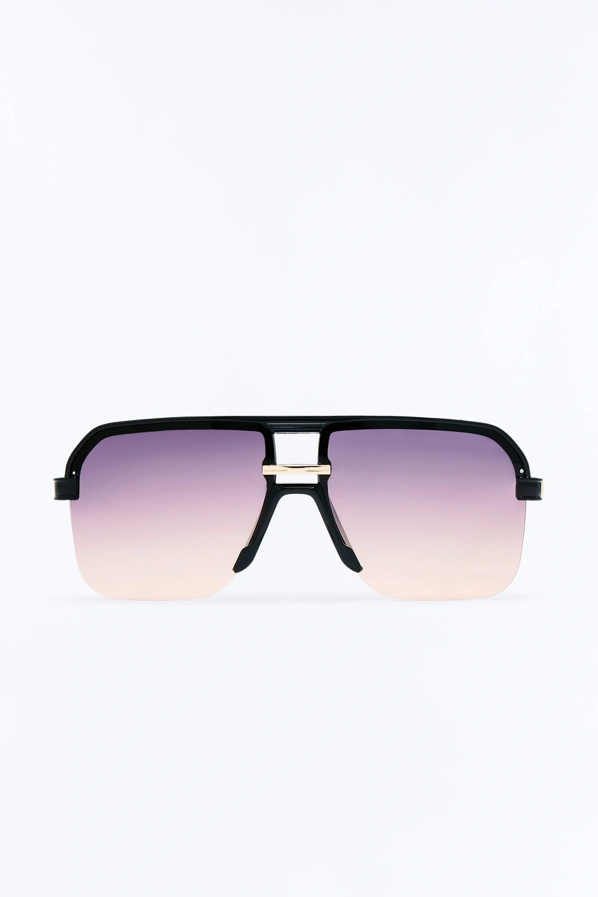 Till The Sun Rose Sunglasses - Black/Orange — Preto/Laranja