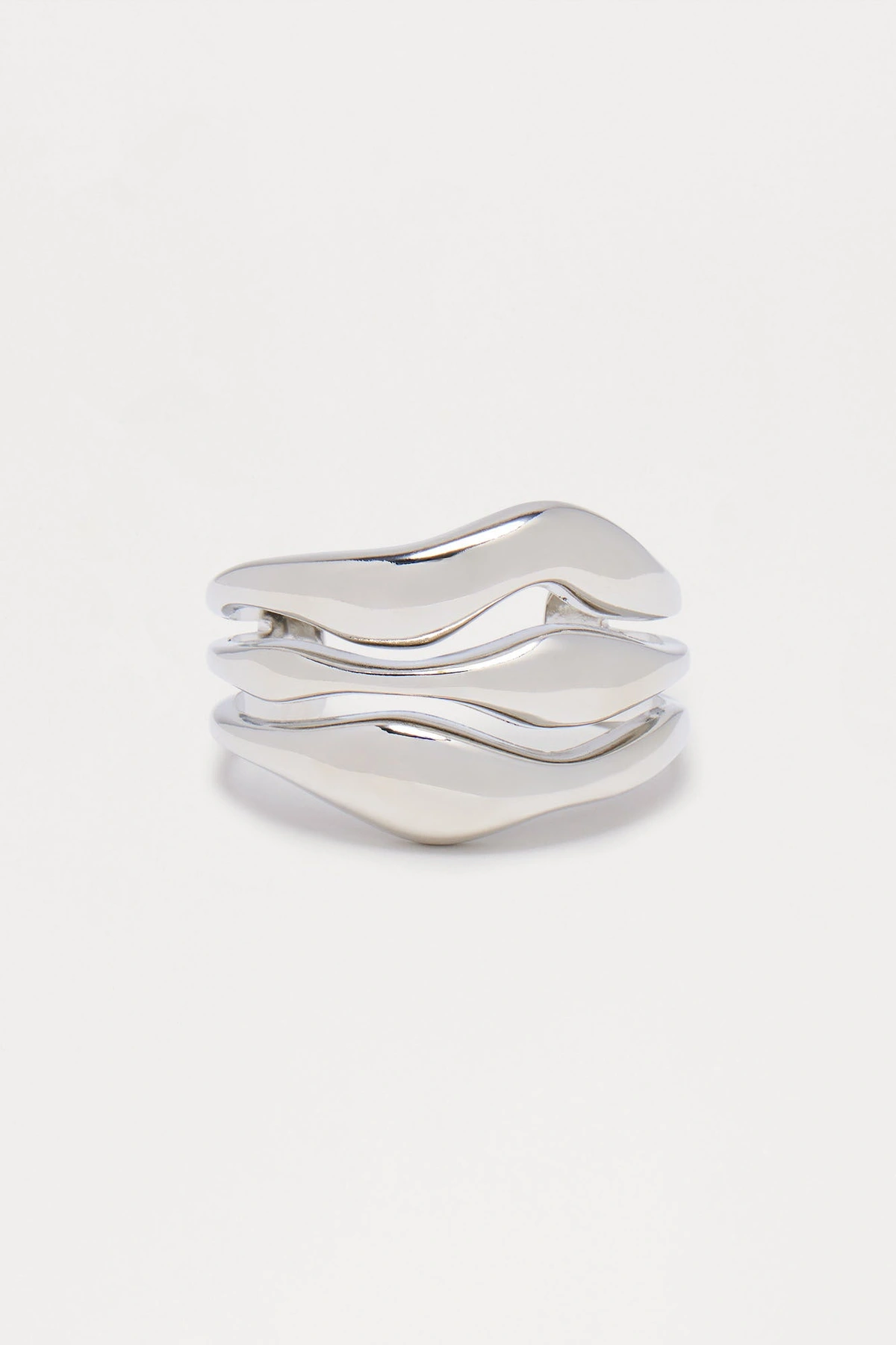 Powerful Aura Cuff Bracelet - Silver — Prateado