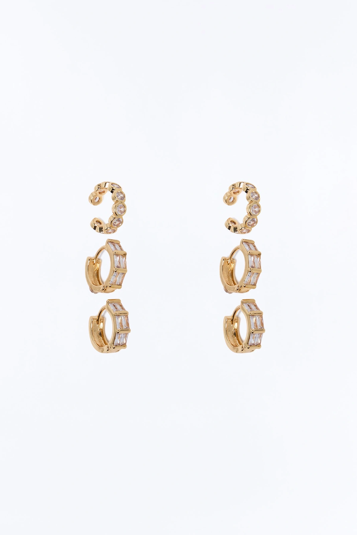 A Little Spark 3 Piece Earring Set - Gold — Dourado