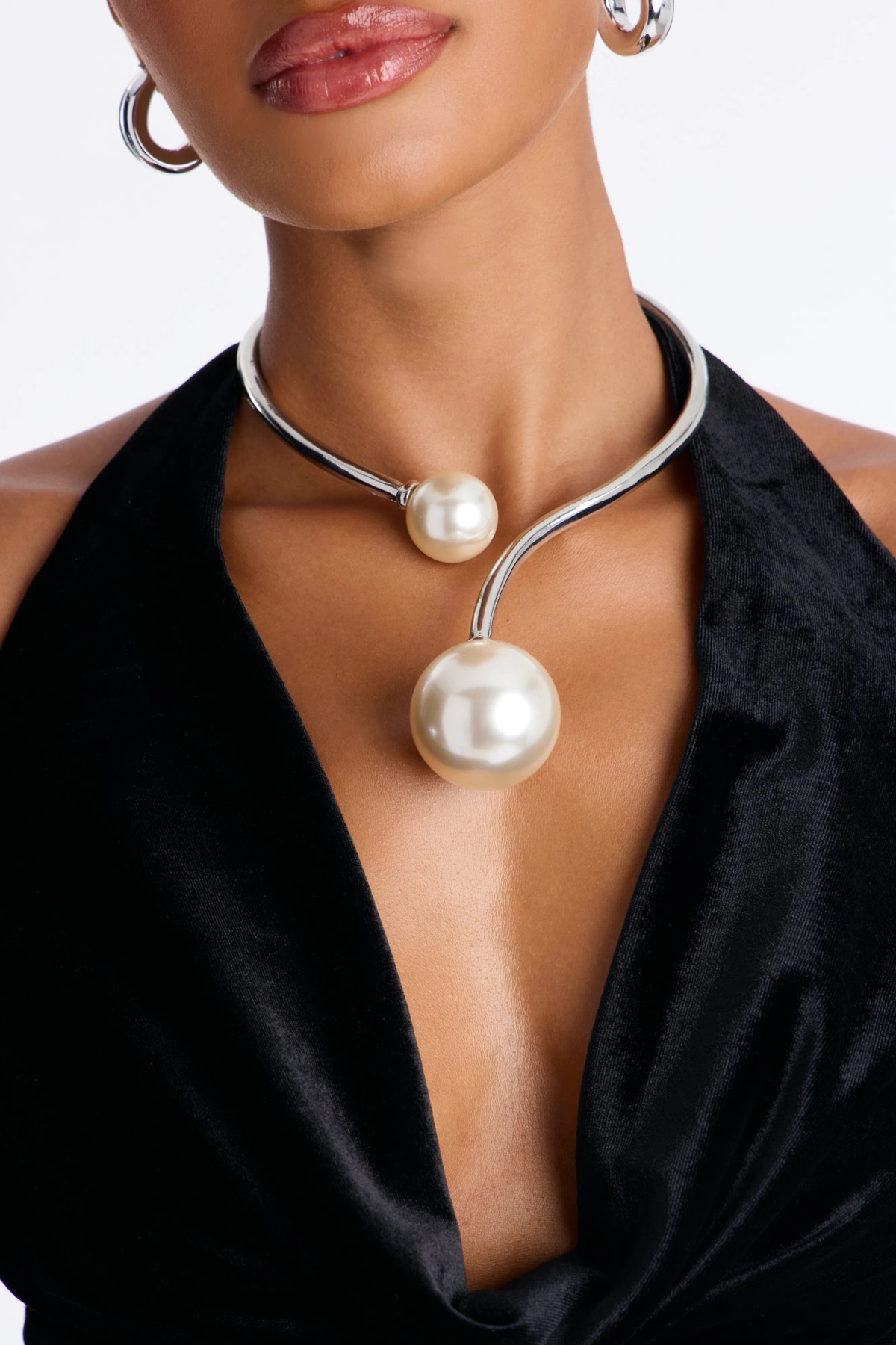 Polish The Look Choker - Silver — Prateado