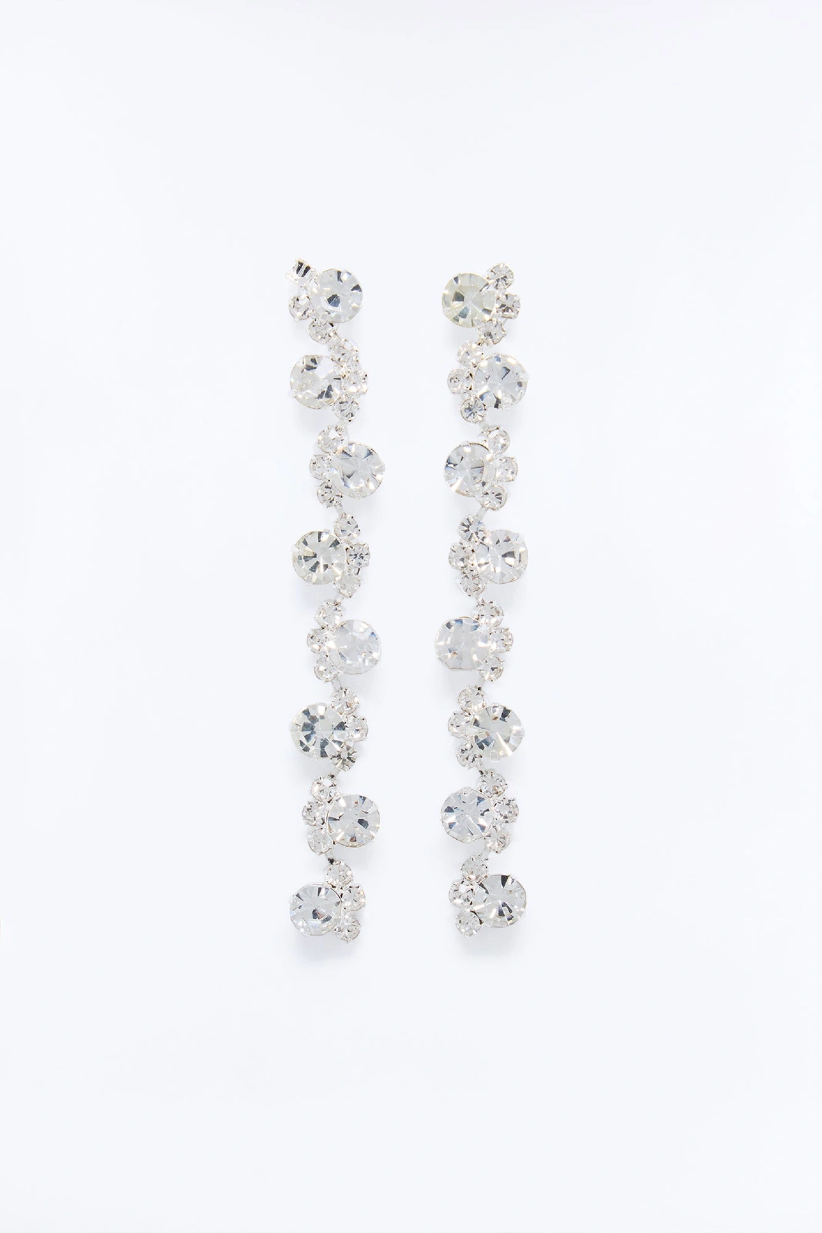 Night Essence Drop Earrings - Silver — Prateado