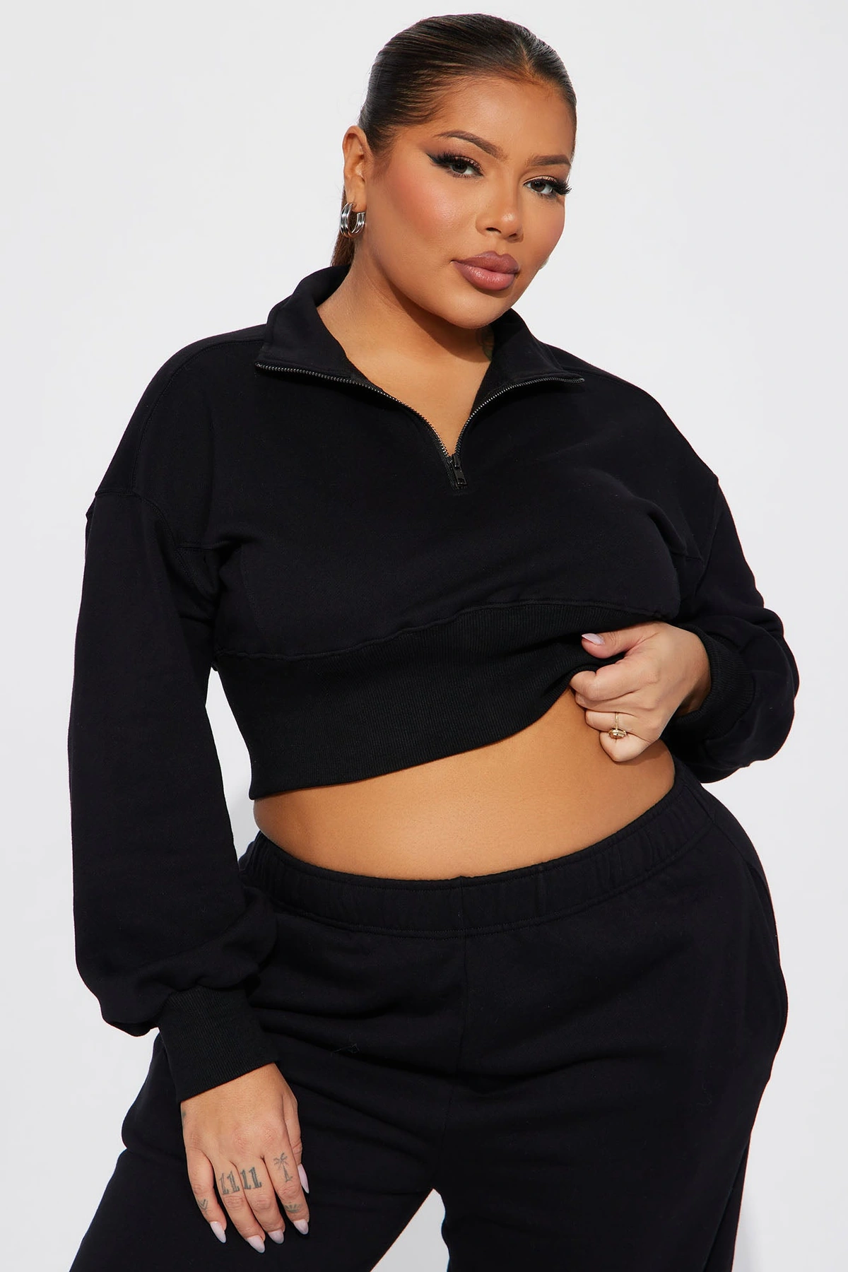 Its Always Casual Pant Set - Black — Preto