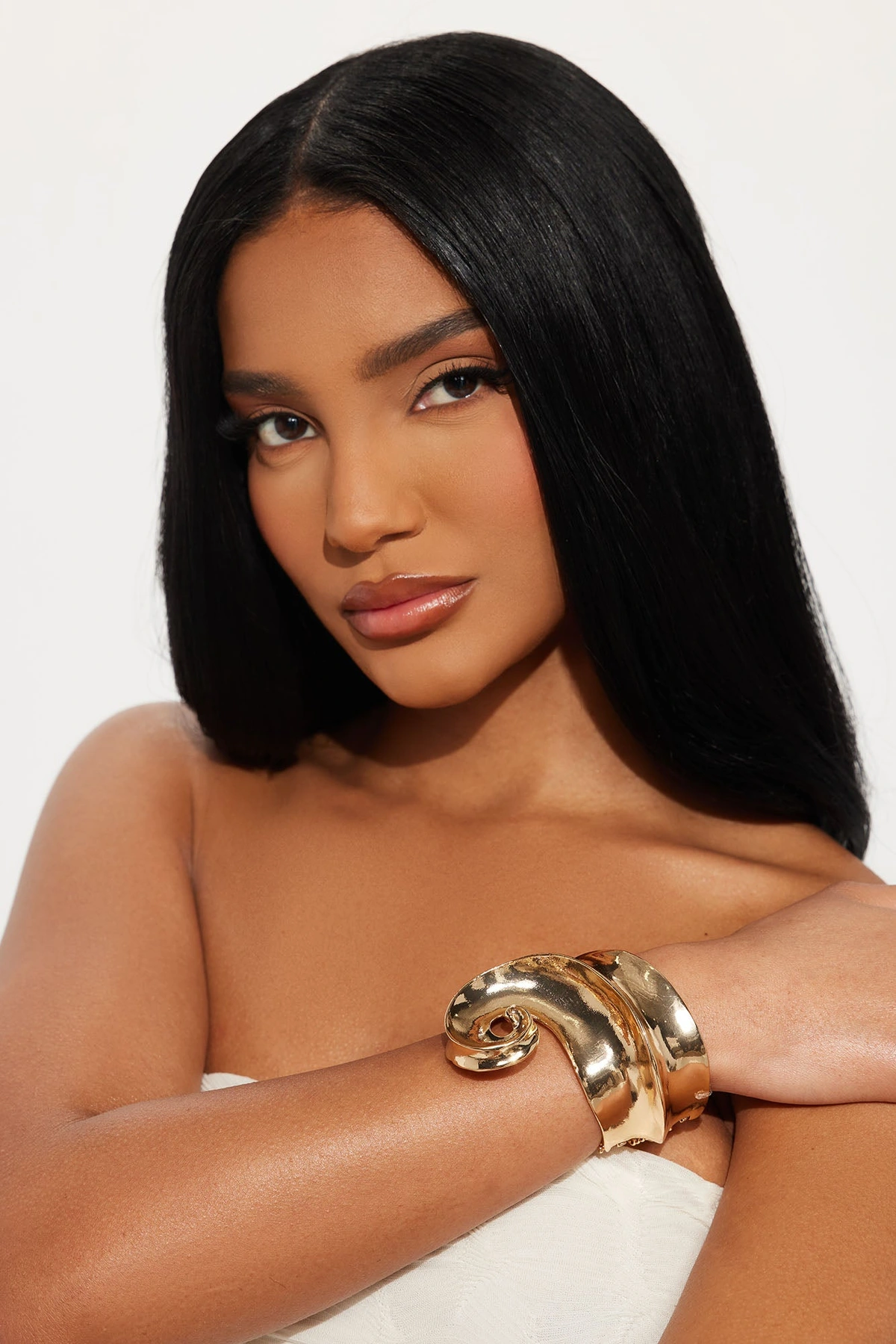 Keep It Fun Cuff Bracelet - Gold — Dourado