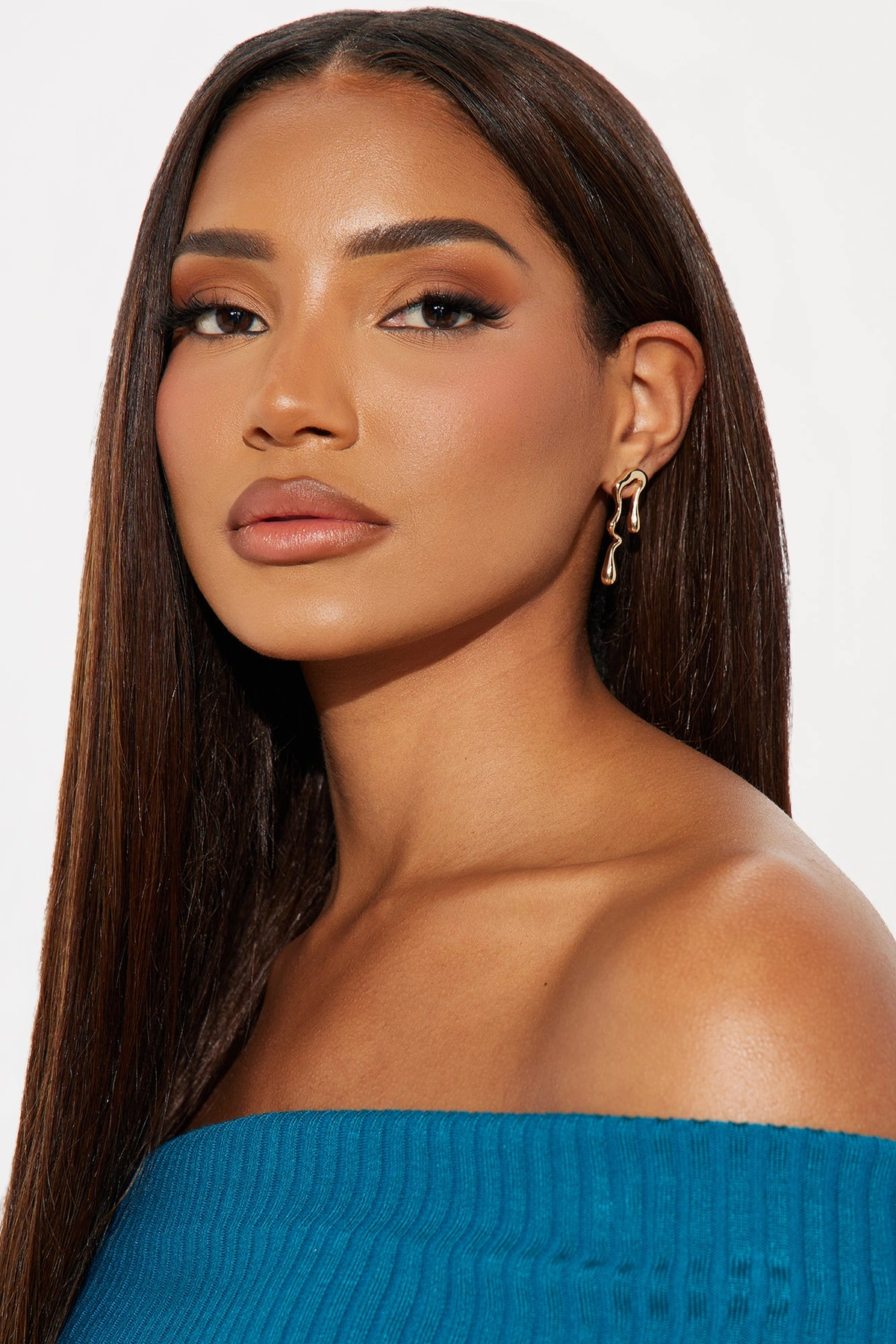 In The Matrix Earrings - Gold — Dourado