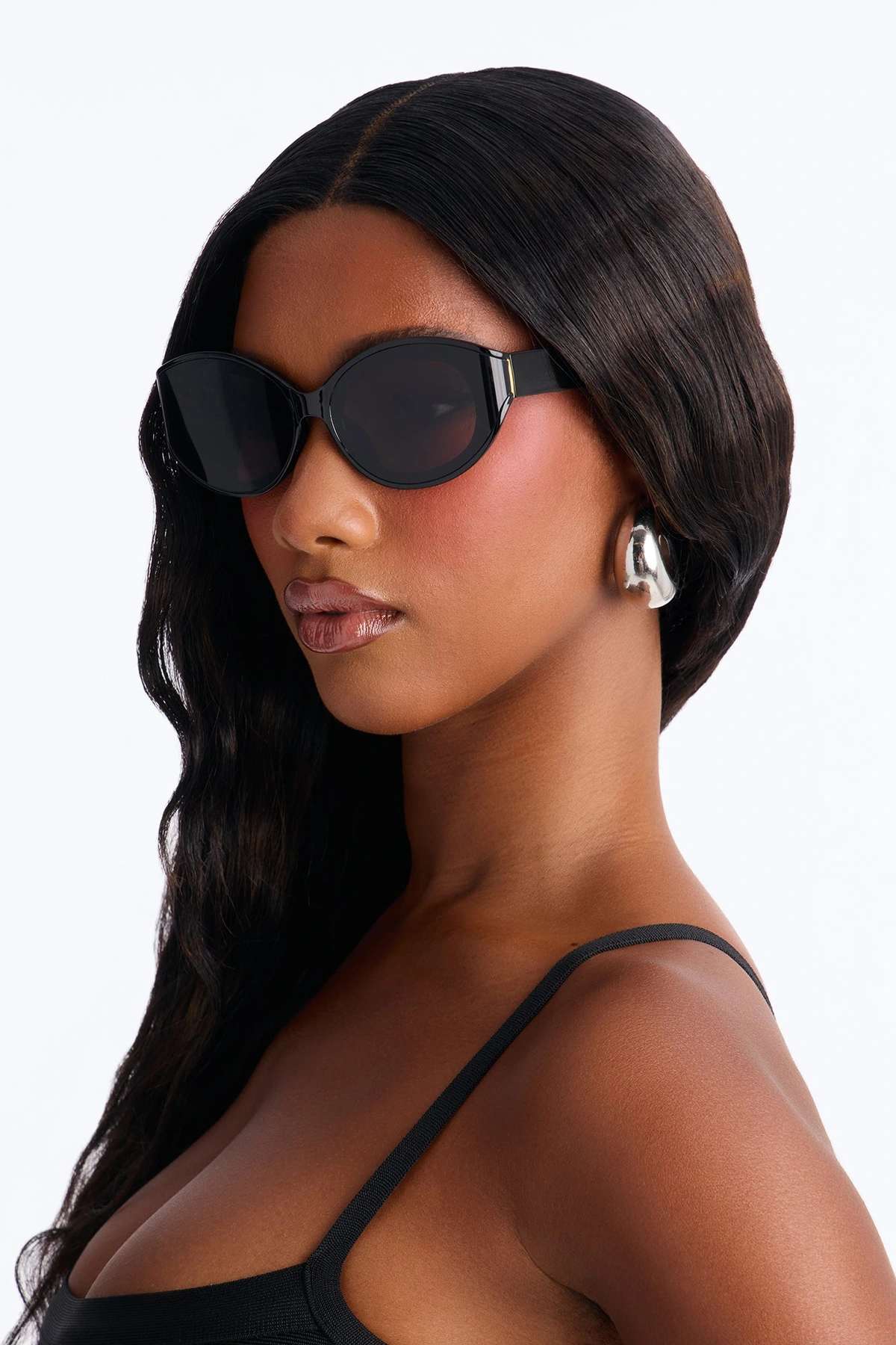 Sunny Dance Sunglasses - Black — Preto