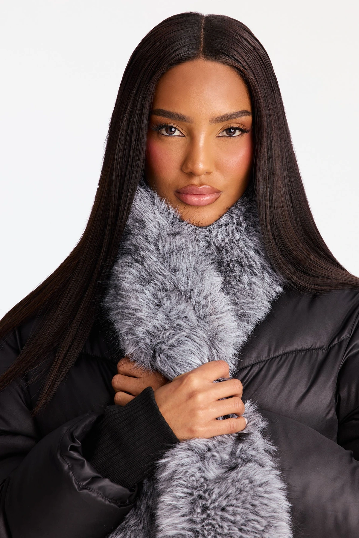 Clear The Runway Scarf - Grey/combo — Cinzento/combinação
