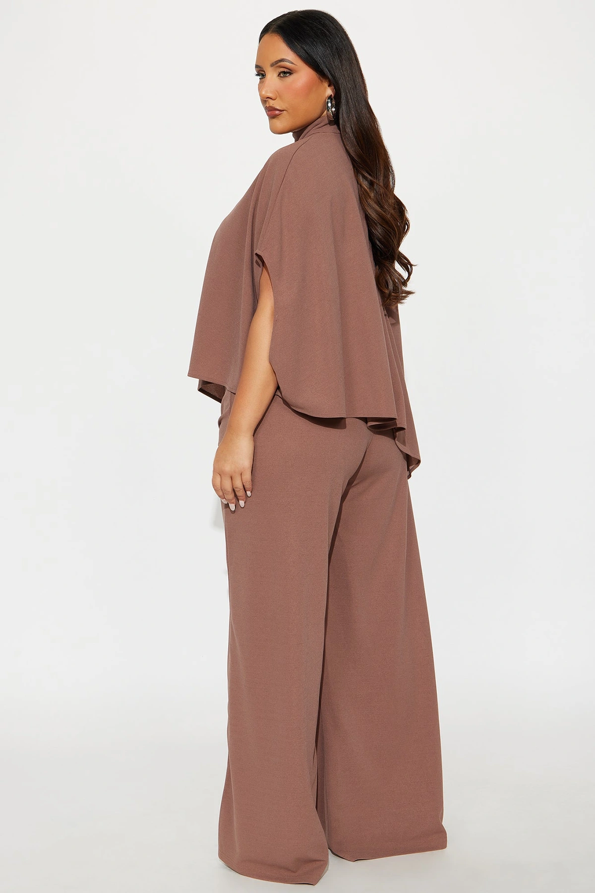 Diana Draped Pant Set - Mocha — Moca